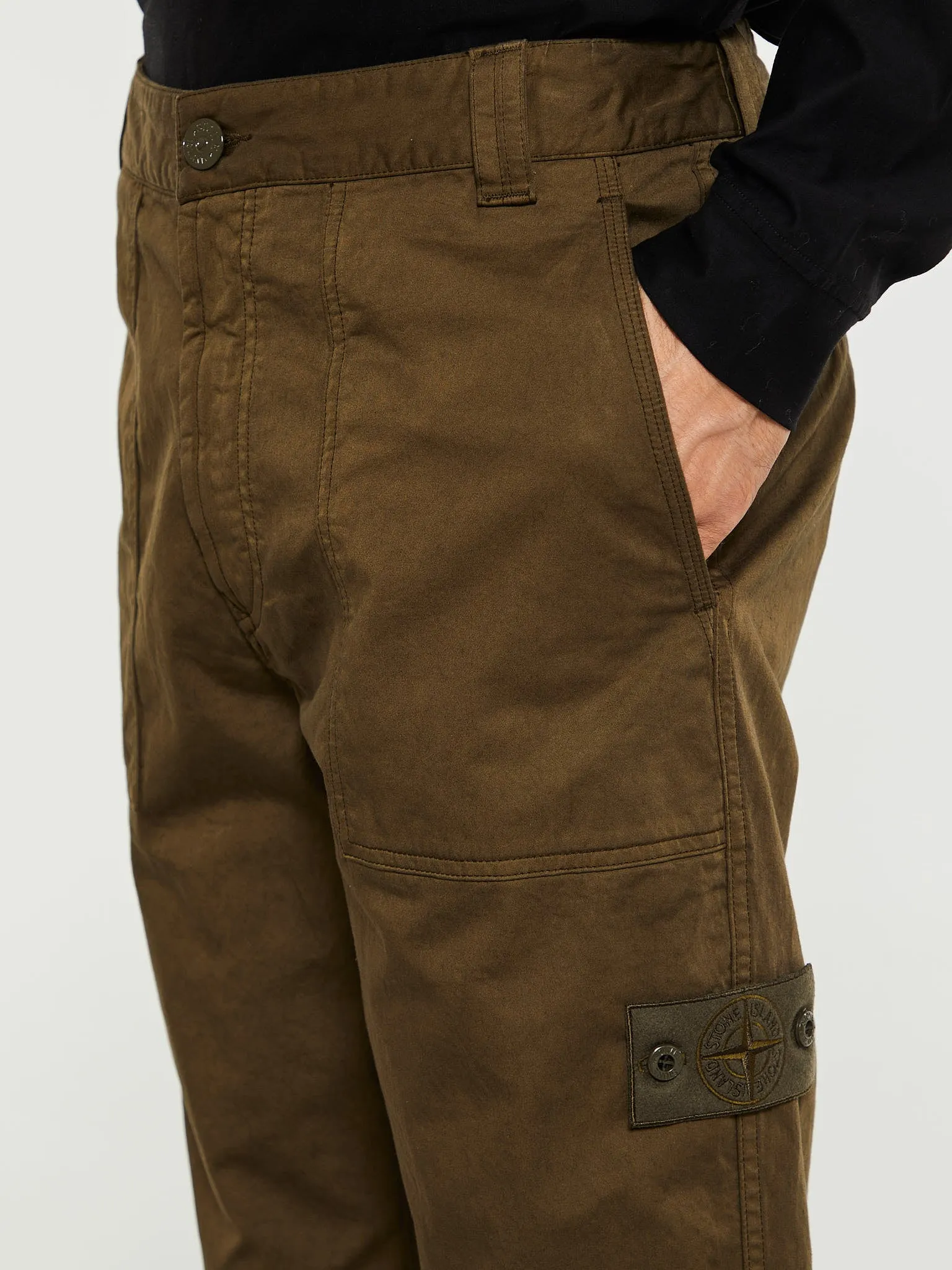 337F6 Pantalone Ghost Regular Pants in Military Green