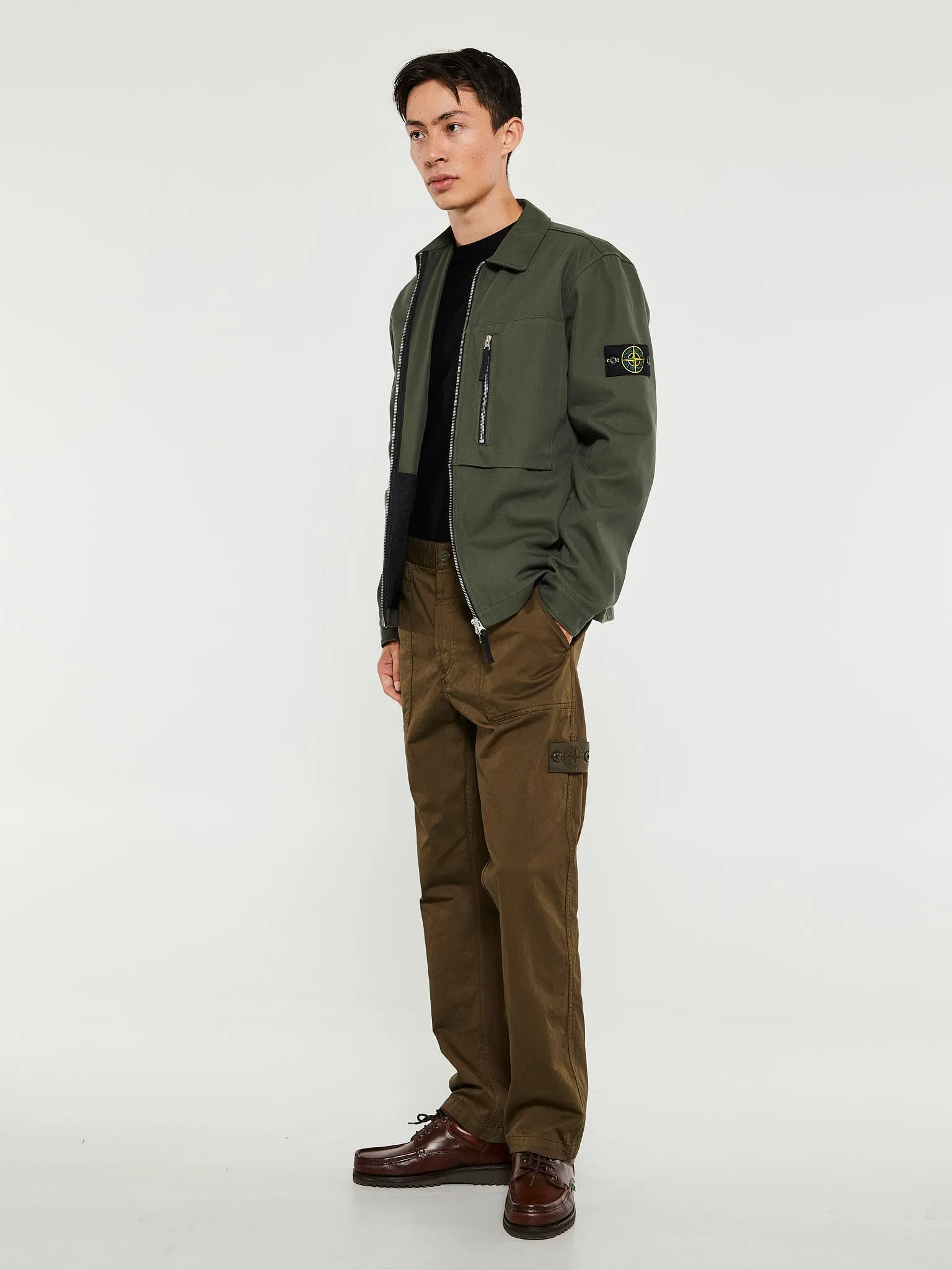 337F6 Pantalone Ghost Regular Pants in Military Green