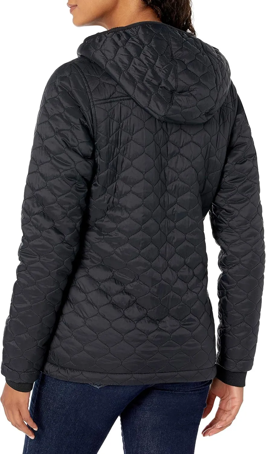 Amazon Essentials Women's Lightweight Quilted Full-Zip Water-Resistant Sherpa-Lined Hooded Puffer Jacket