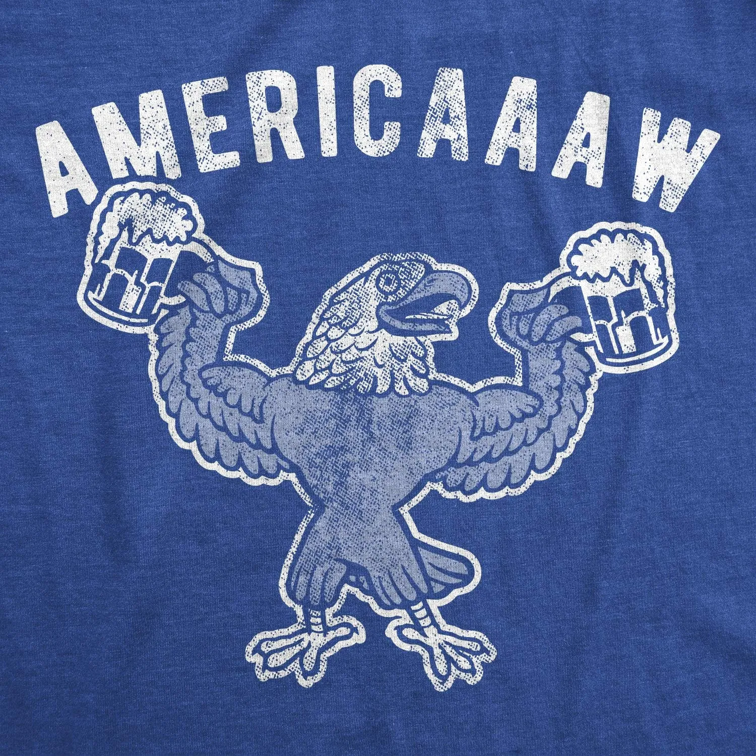 Americaaaw Mens Fitness Tank Funny 4th of July Merica Bald Eagle Beer Drinking Graphic Party Shirt