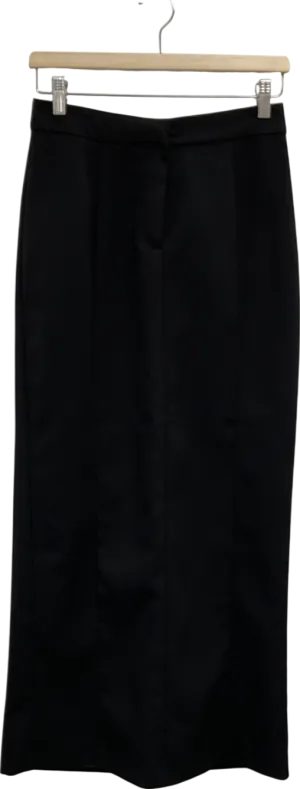 BOA Black Tailored Relaxed Maxi Skirt UK XS