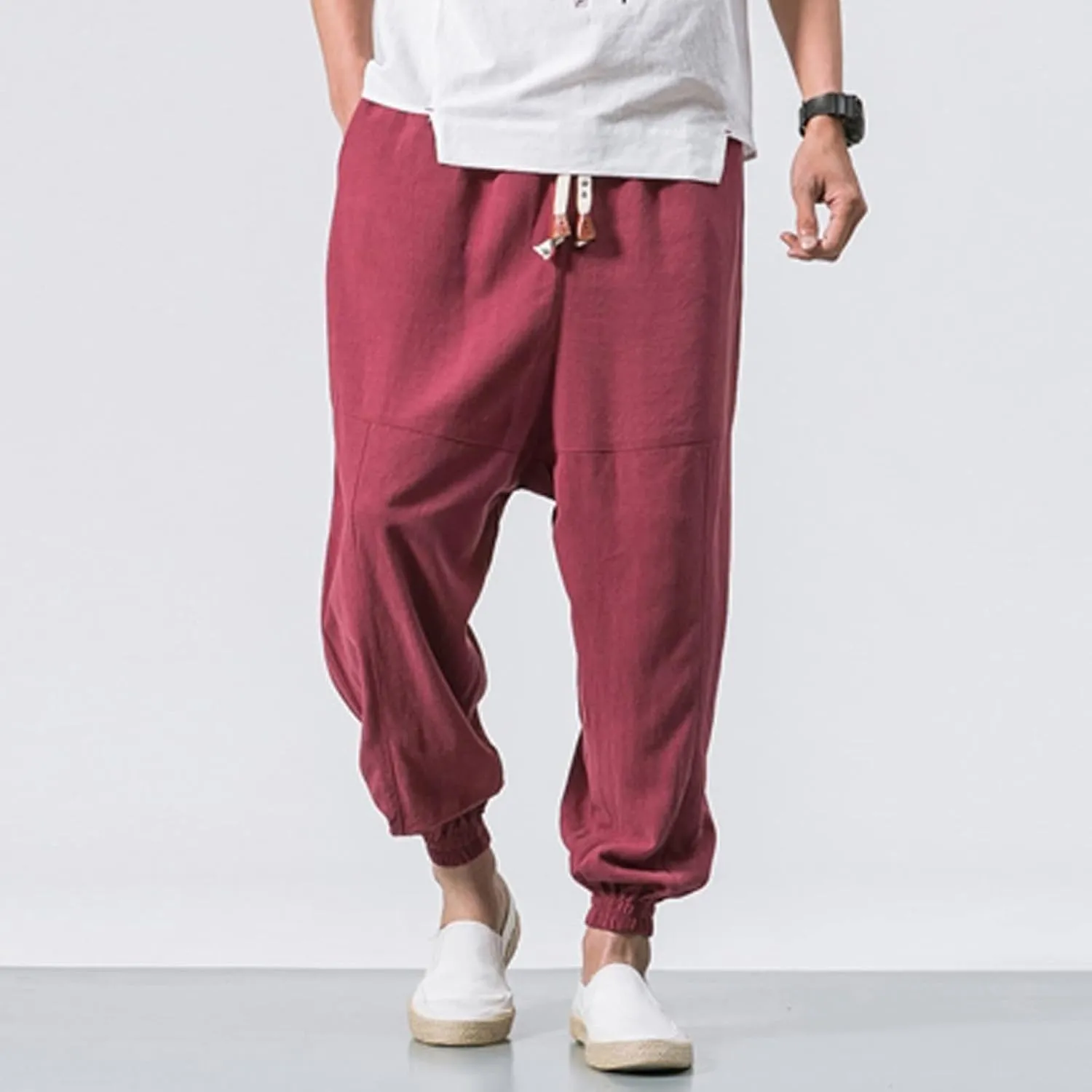 Cargo Pants for Men Relaxed Fit Bottom Straight Leg Casual Loose Fit Baggy Athletic Jogger Pants with Pockets Men's