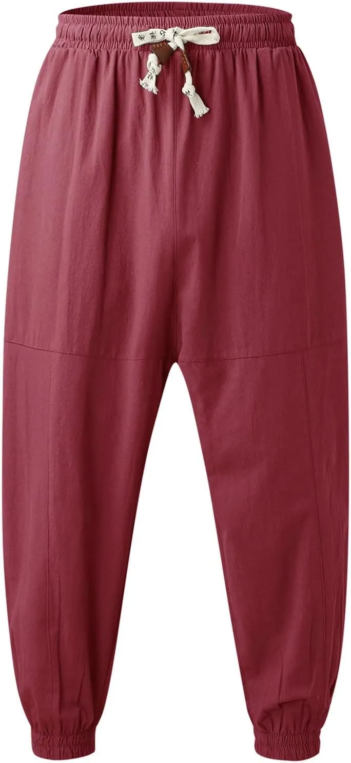 Cargo Pants for Men Relaxed Fit Bottom Straight Leg Casual Loose Fit Baggy Athletic Jogger Pants with Pockets Men's