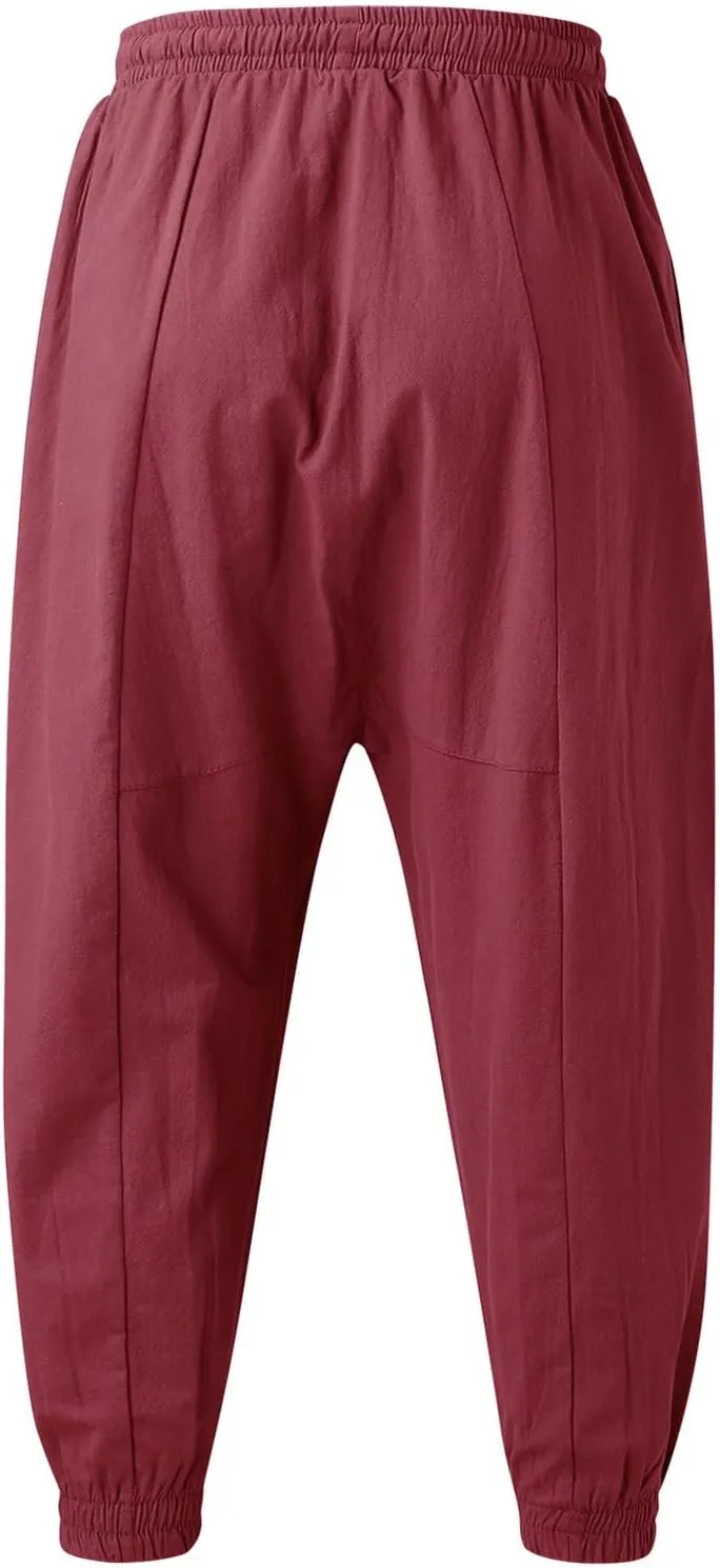 Cargo Pants for Men Relaxed Fit Bottom Straight Leg Casual Loose Fit Baggy Athletic Jogger Pants with Pockets Men's