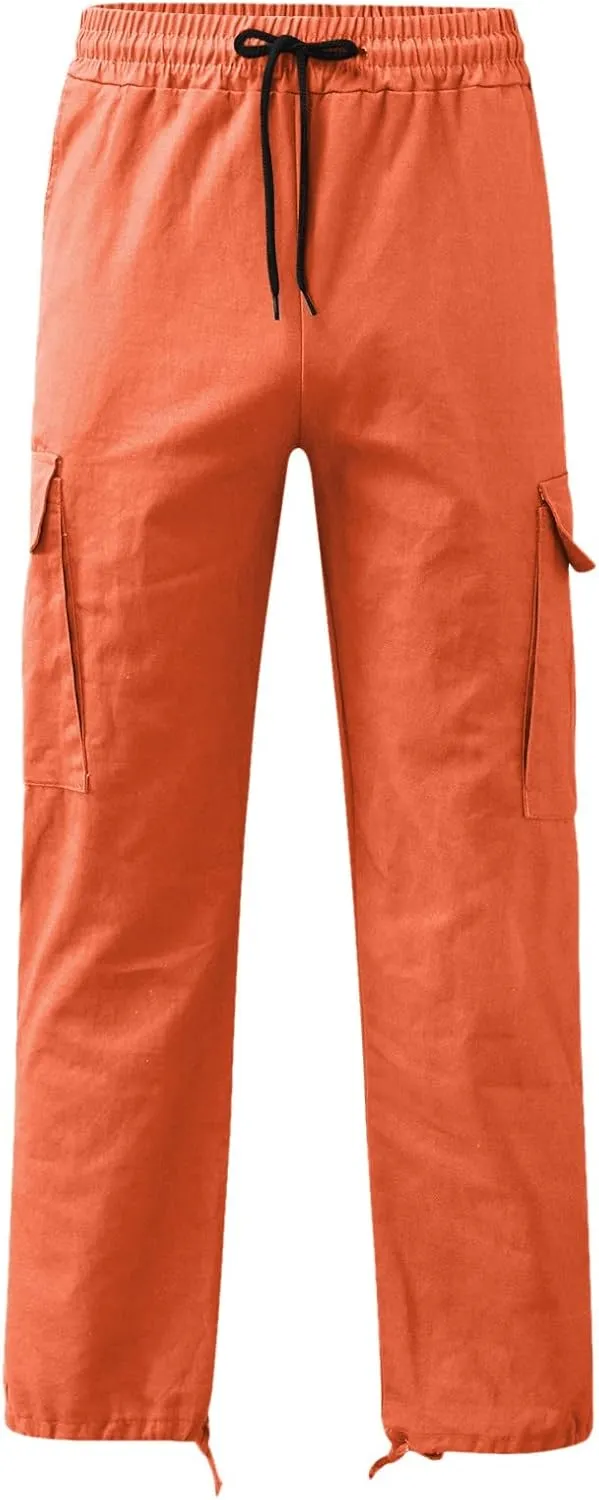 Cargo Pants for Men Relaxed Fit Mens Cargo Pants Hiking Pants with 6 Pocket Lightweight Casual Baggy Overalls Jogger