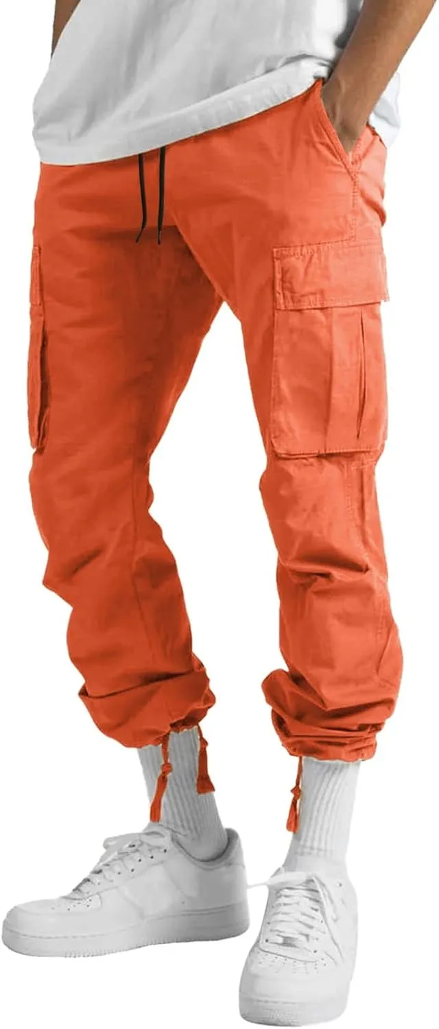 Cargo Pants for Men Relaxed Fit Mens Cargo Pants Hiking Pants with 6 Pocket Lightweight Casual Baggy Overalls Jogger