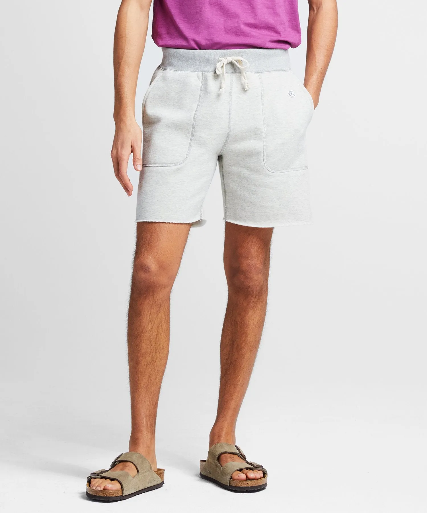 Champion Cut Off Sweatshort in Eggshell Mix