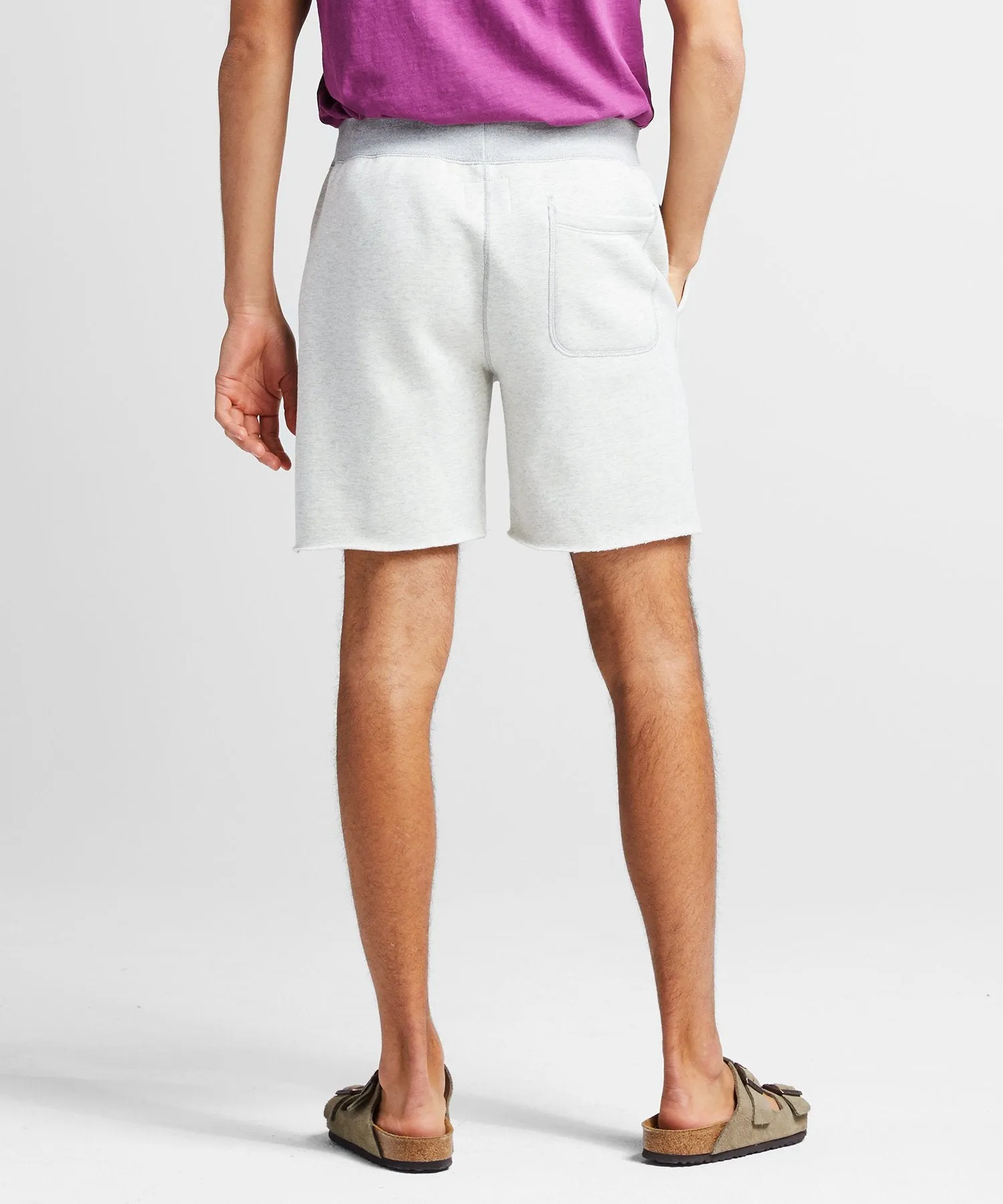Champion Cut Off Sweatshort in Eggshell Mix