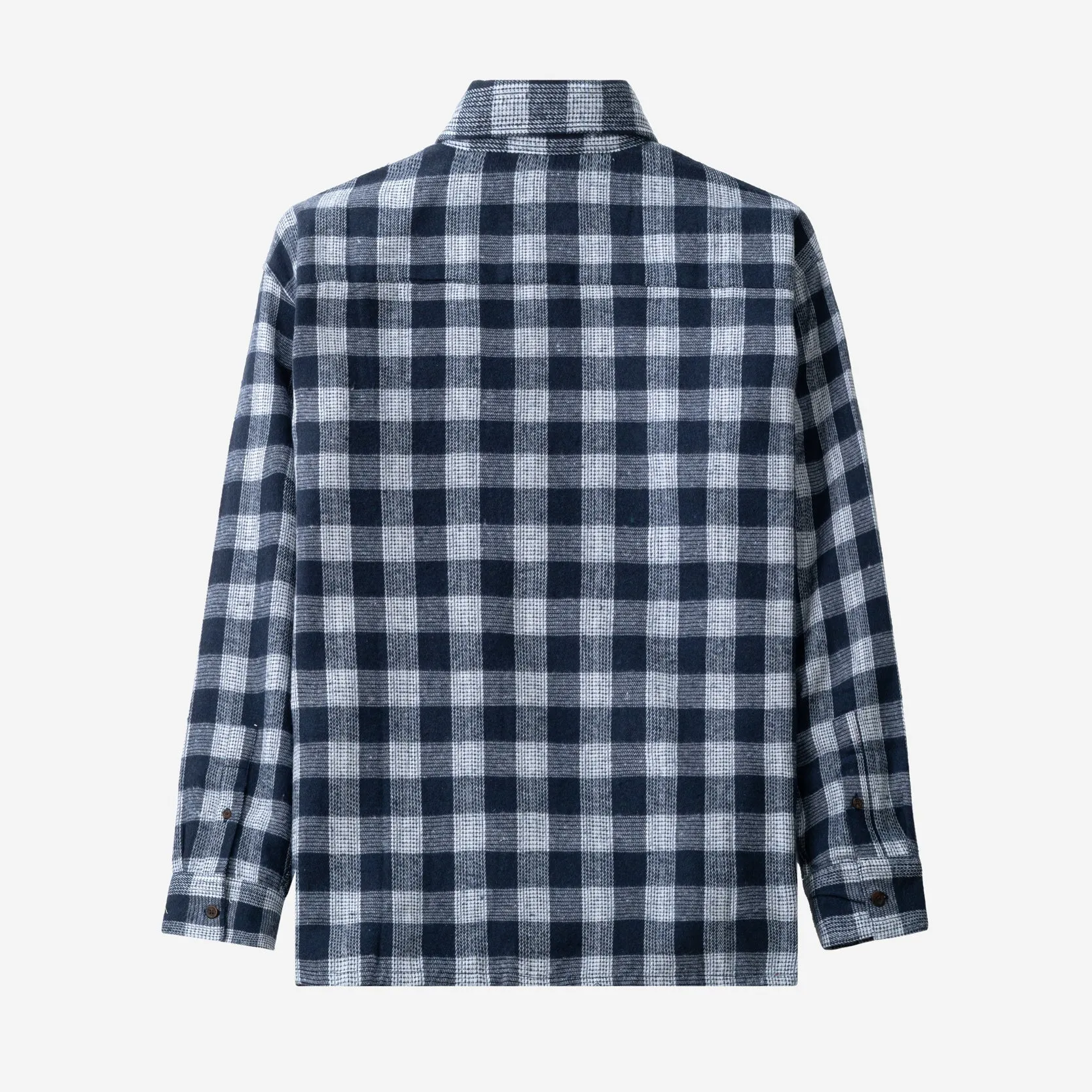 College Days Flannel Long Sleeve - White Navy