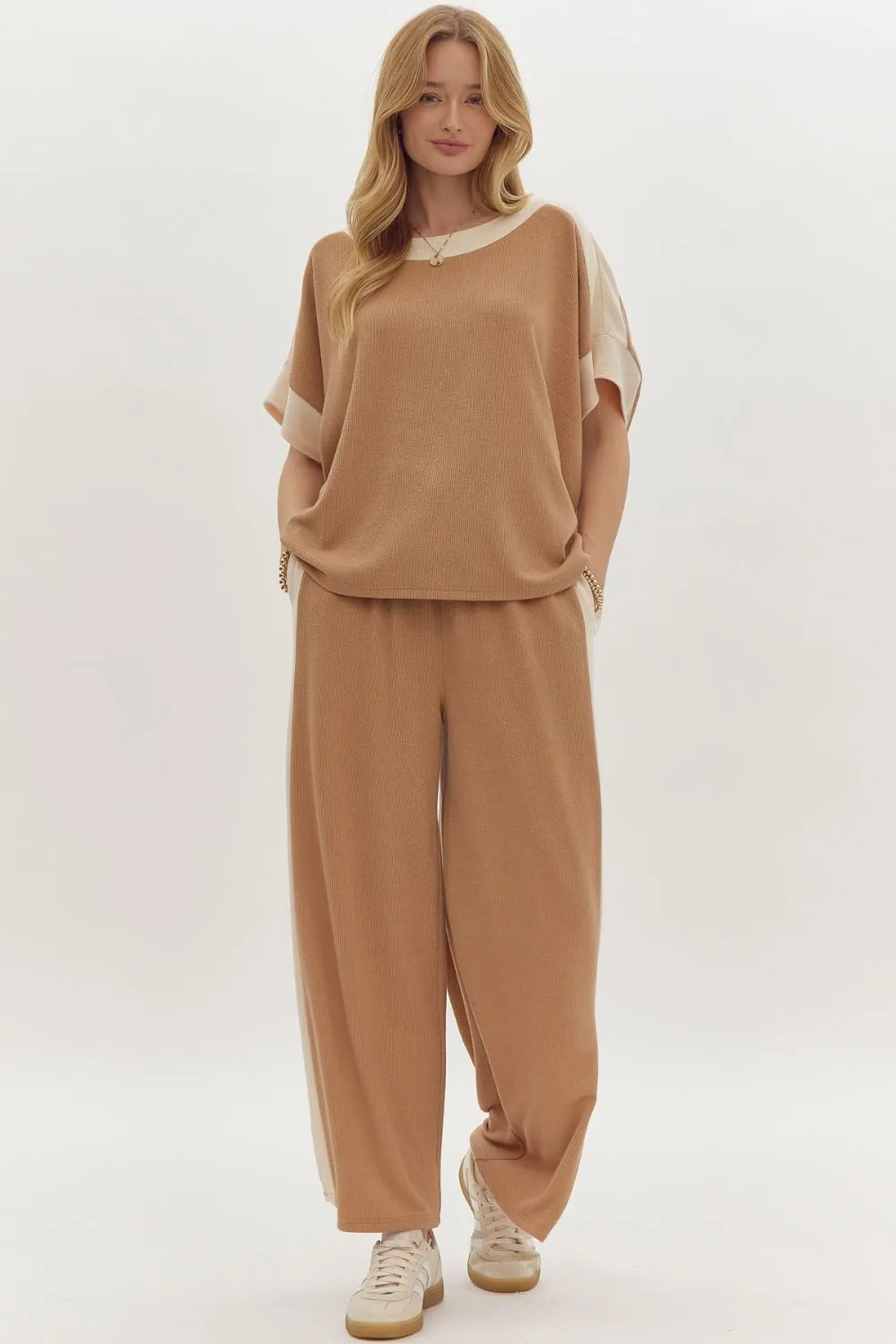 Cozy Chic Set Top - Camel *Regular & Curvy*
