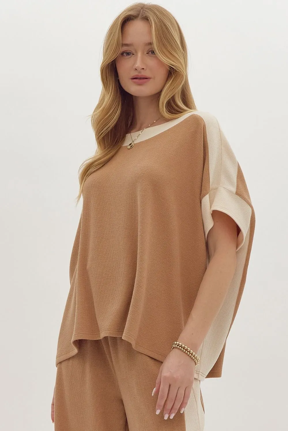 Cozy Chic Set Top - Camel *Regular & Curvy*