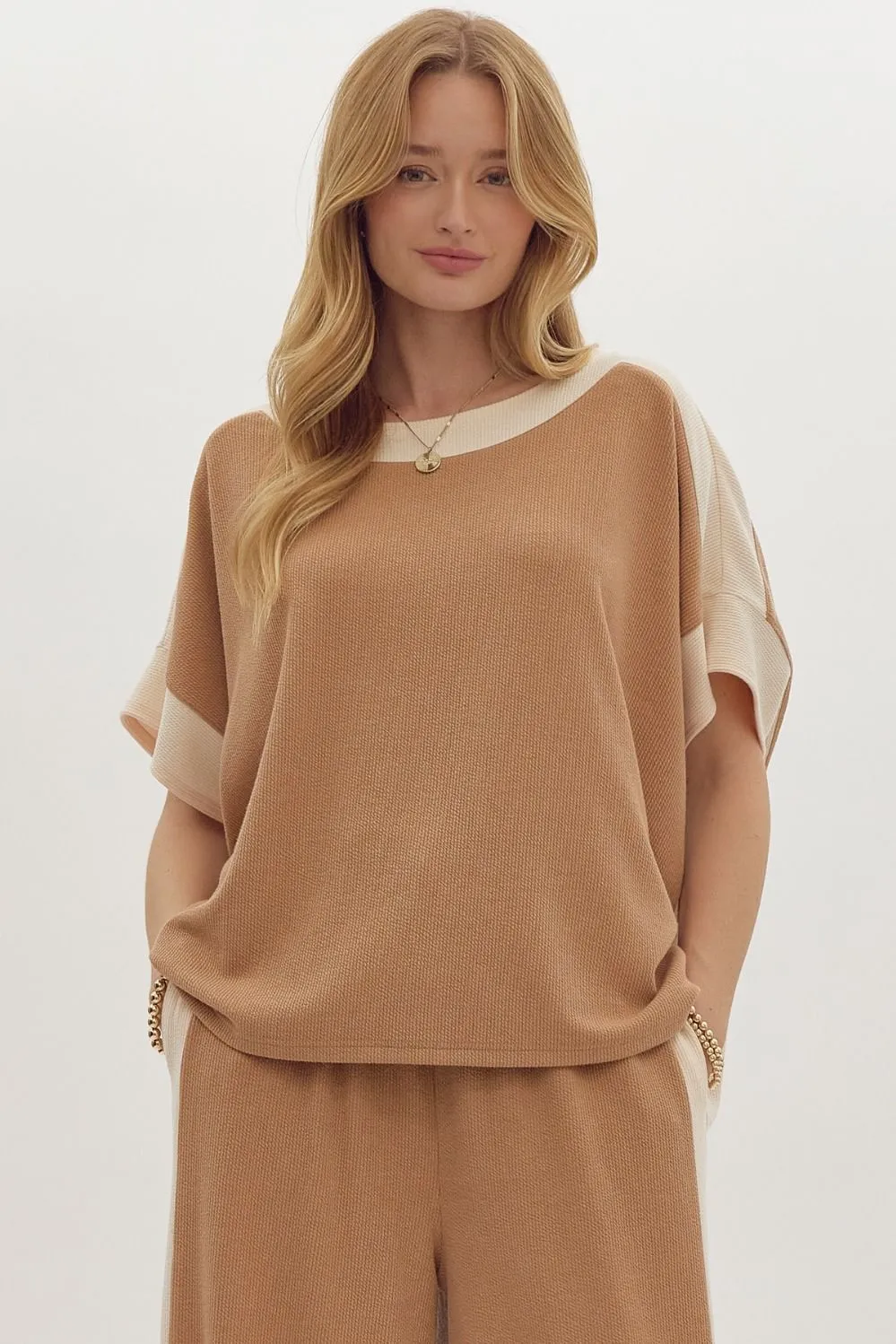 Cozy Chic Set Top - Camel *Regular & Curvy*