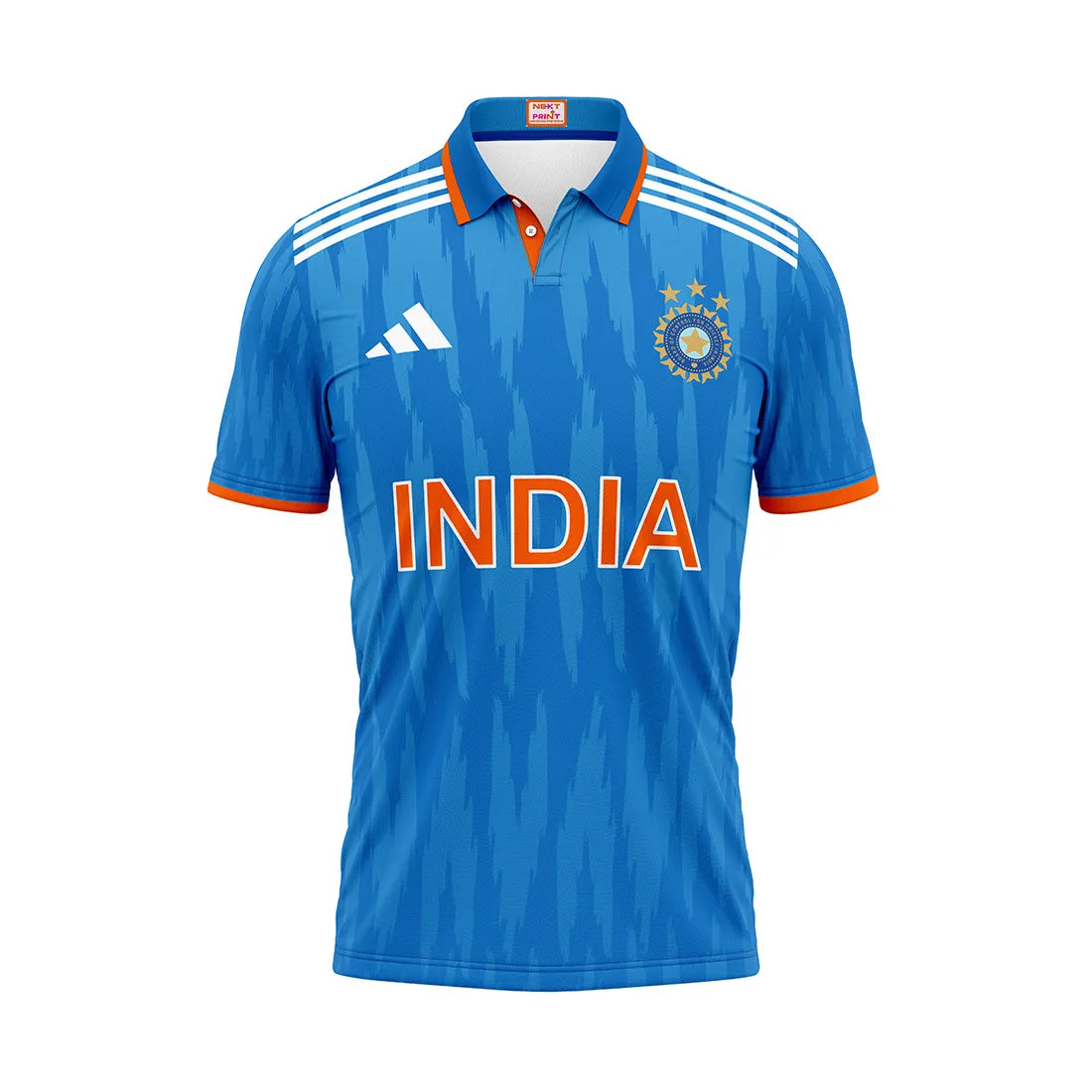Customised India Cricket ODI Jersey With Name,Photo And Printed.