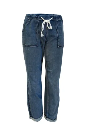 Drawstring Waist Jeans