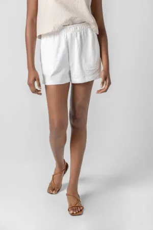 Faux Fly Short | White