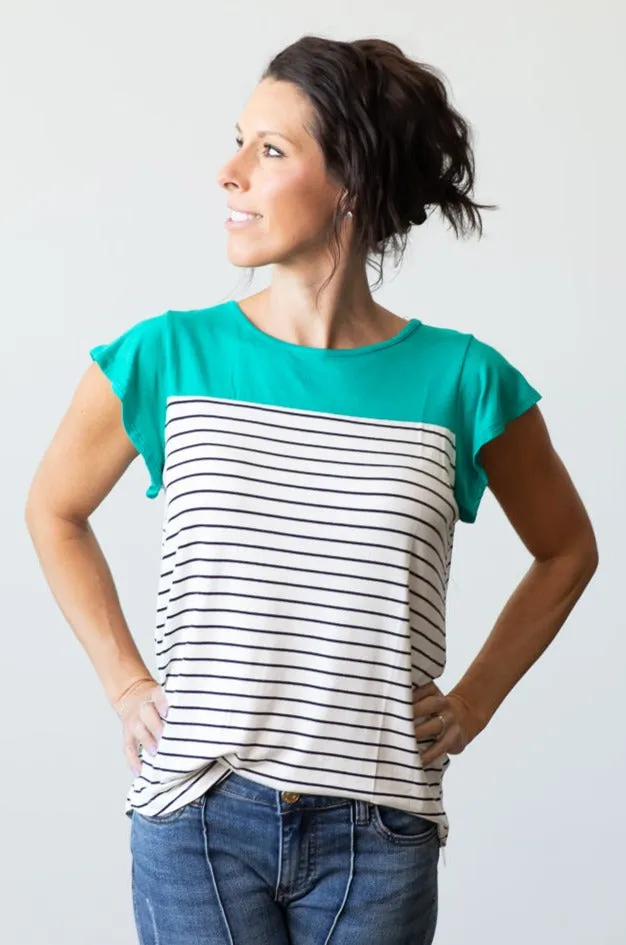 Flyaway Striped Top