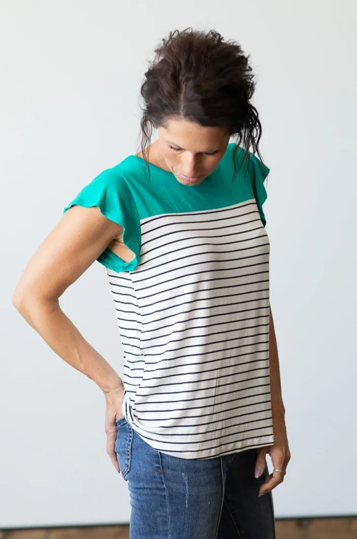 Flyaway Striped Top