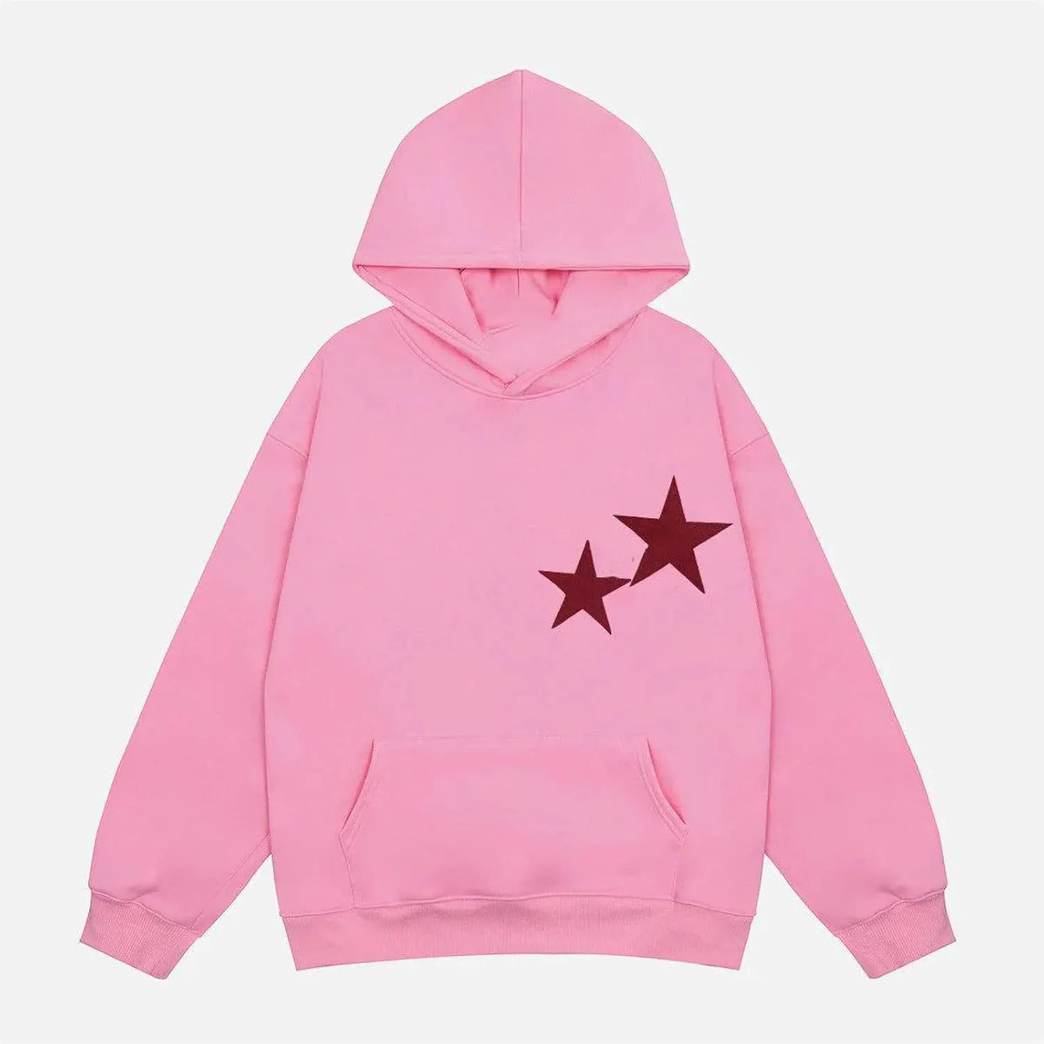 Graphic Oversized Sweatshirt Y2k Women Preppy Hoodies Long Sleeve Hooded Pullover Sweaters Aesthetic Pockets