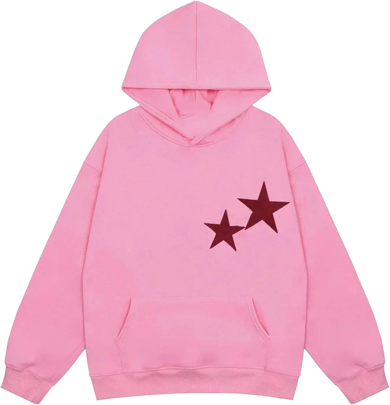 Graphic Oversized Sweatshirt Y2k Women Preppy Hoodies Long Sleeve Hooded Pullover Sweaters Aesthetic Pockets