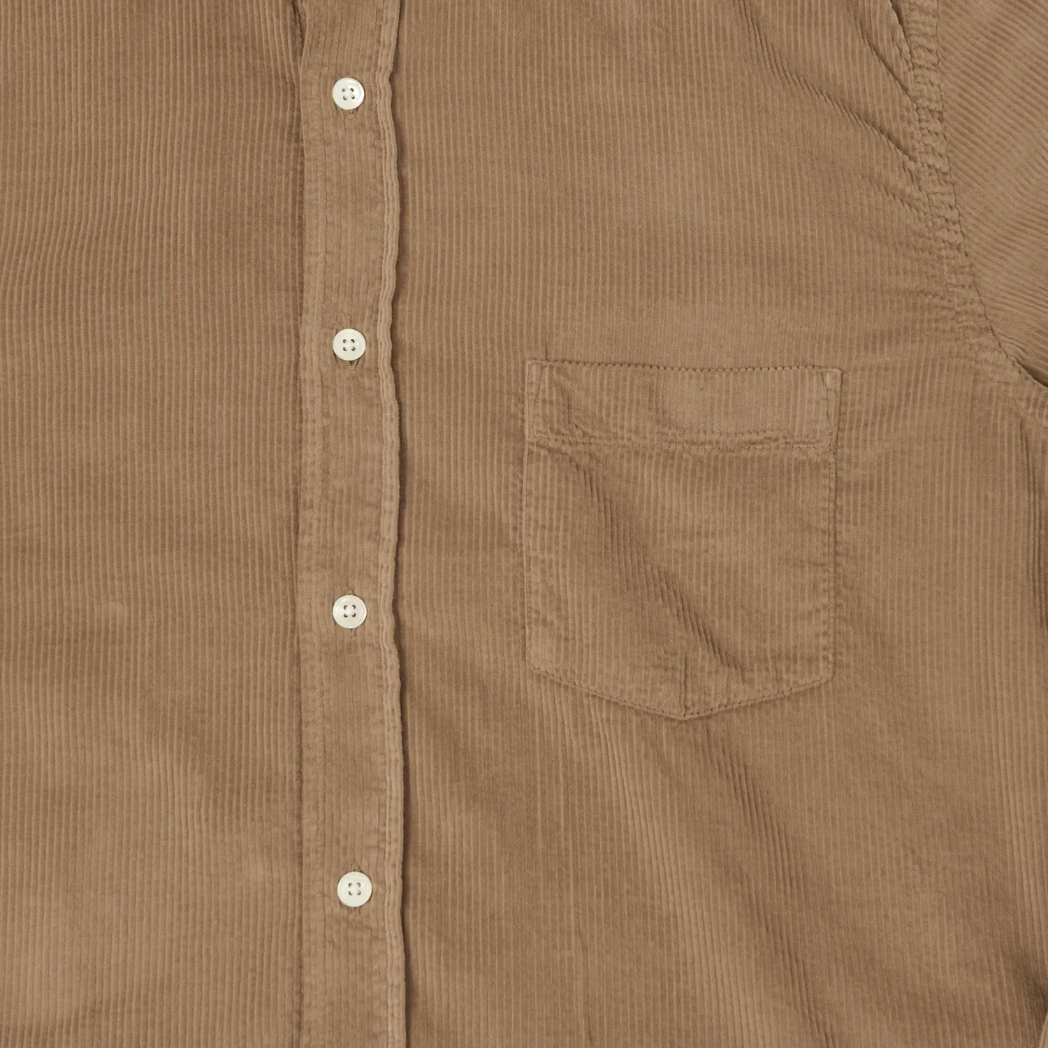 Hartford 'Paul' Light Corduroy Shirt - Camel