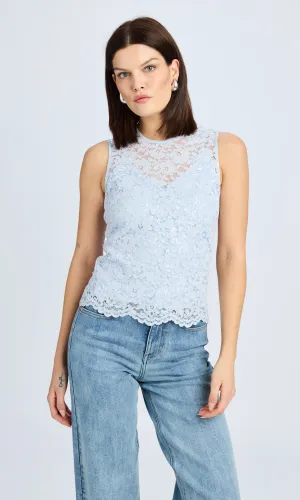 Henrietta Sequin Lace Top