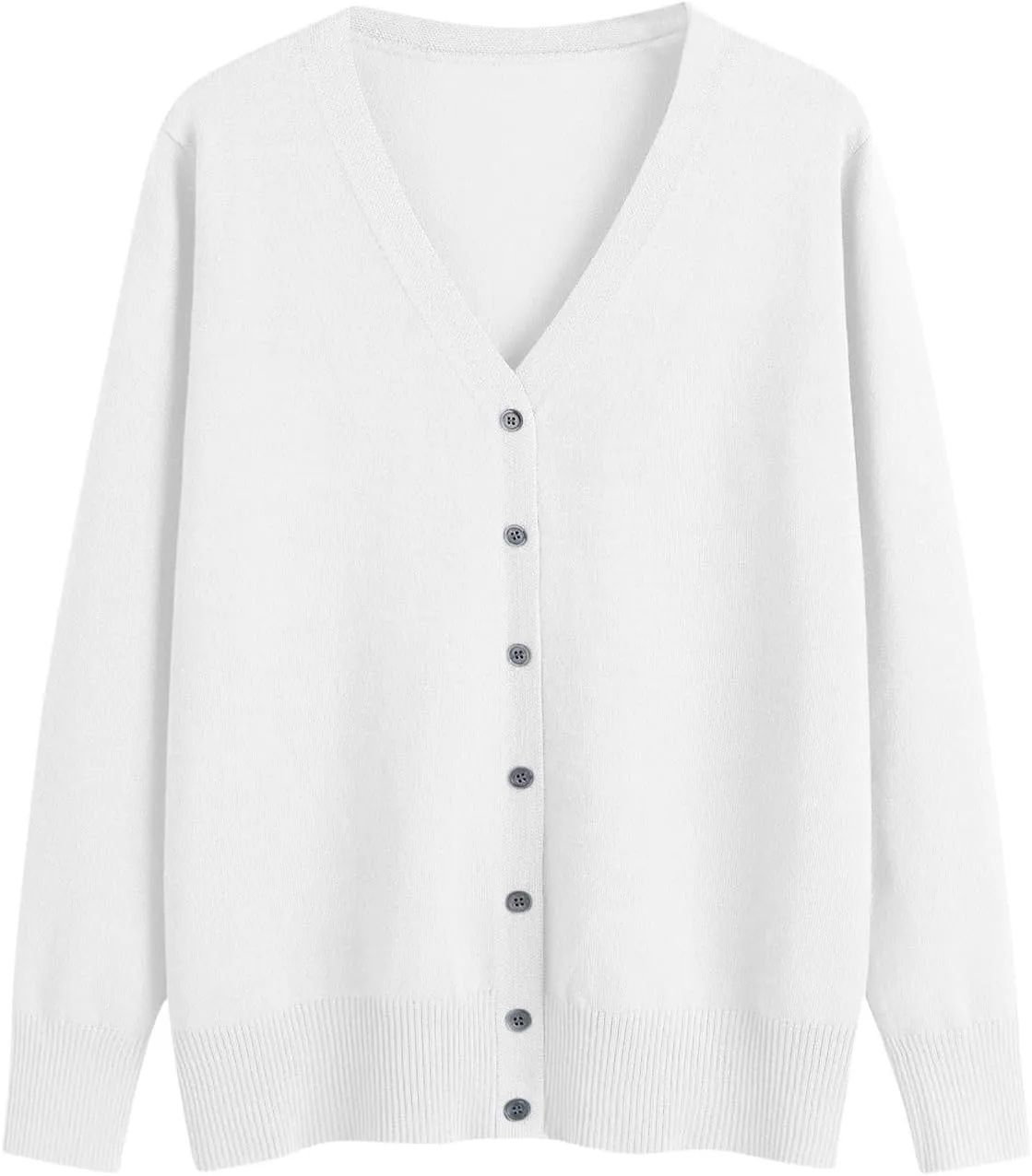 Light Weight Sweaters for Women Casual v Neck Button Up Knit Cardigan Open Front Solid Outwear Coats Fall Fashion