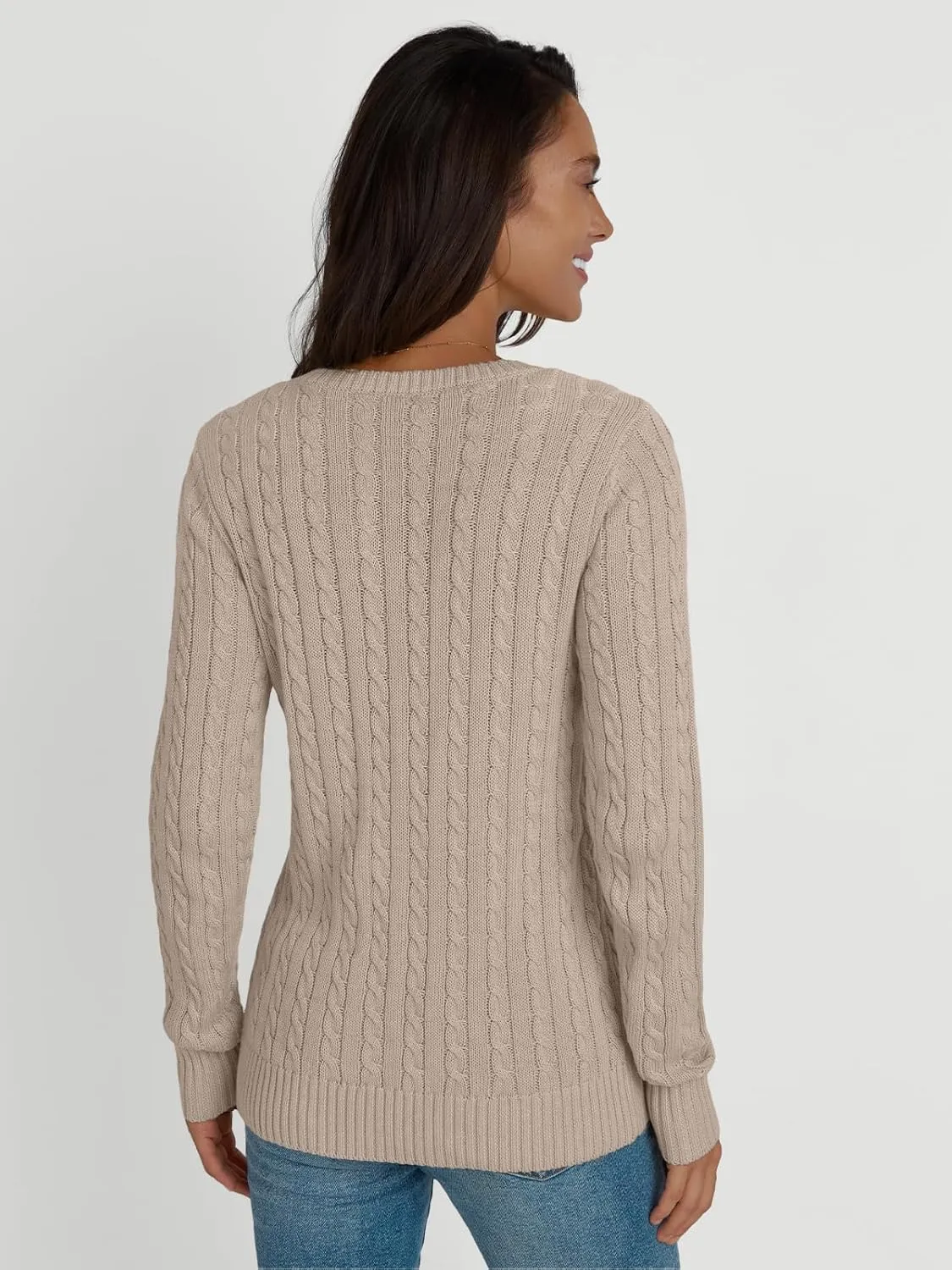 LILLUSORY Cardigan Sweaters for Women Cotton Cable Knit Sweater Jackets Lightweight 2025 Business Casual Outfits