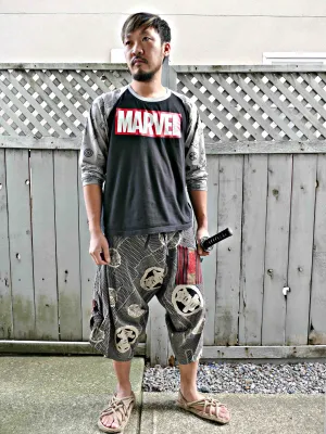 Lucky Coin Waist Tied Samurai Pants