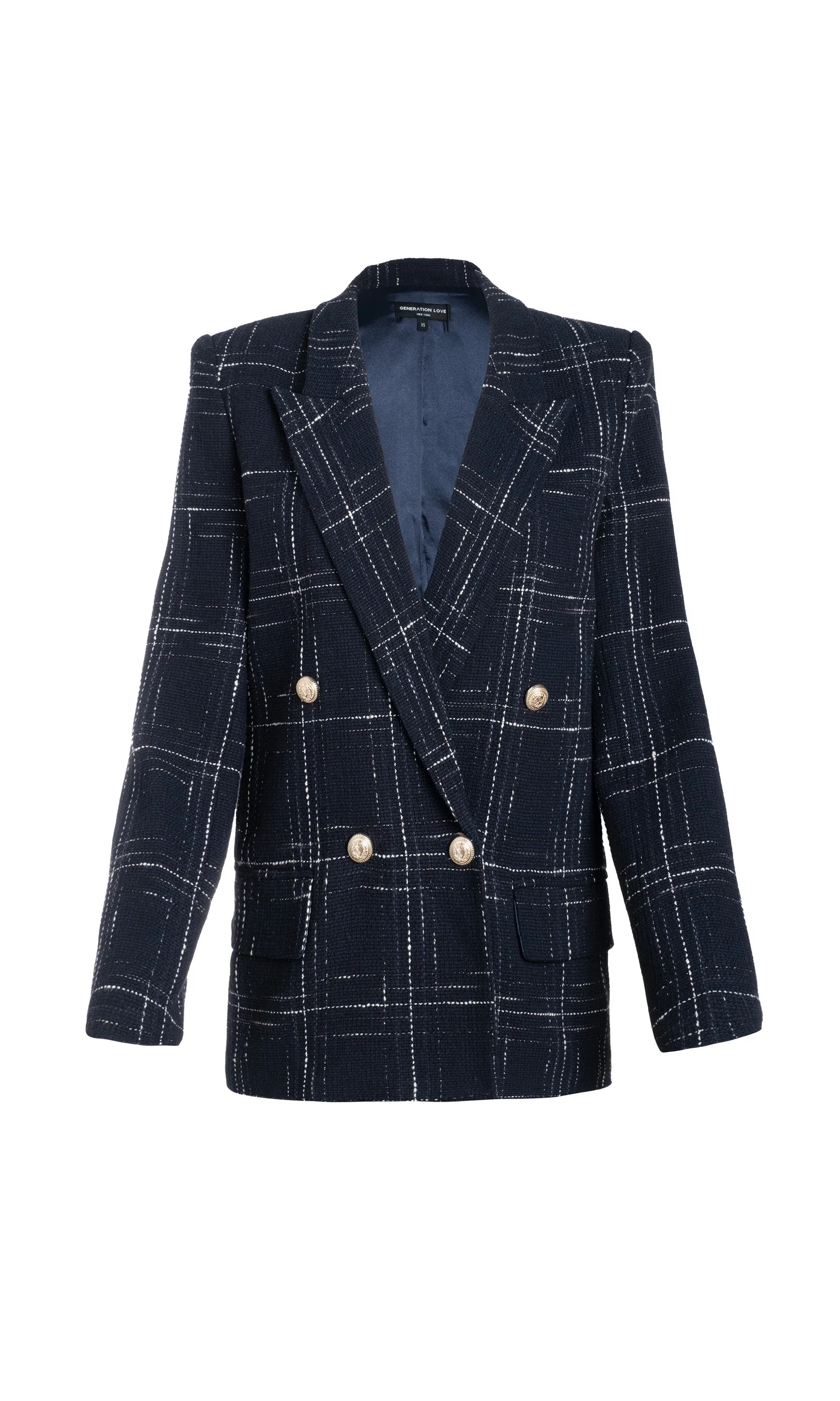 Maverick Windowpane Tweed Blazer