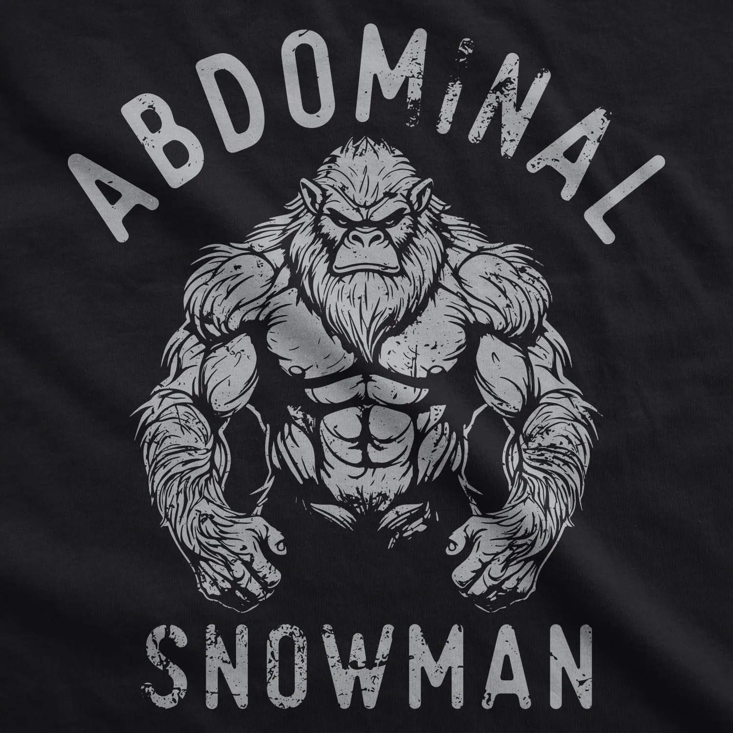 Mens Abdominal Snowman Fitness Tank Sarcastic Yeti Graphic Sleeveless Tee for Men