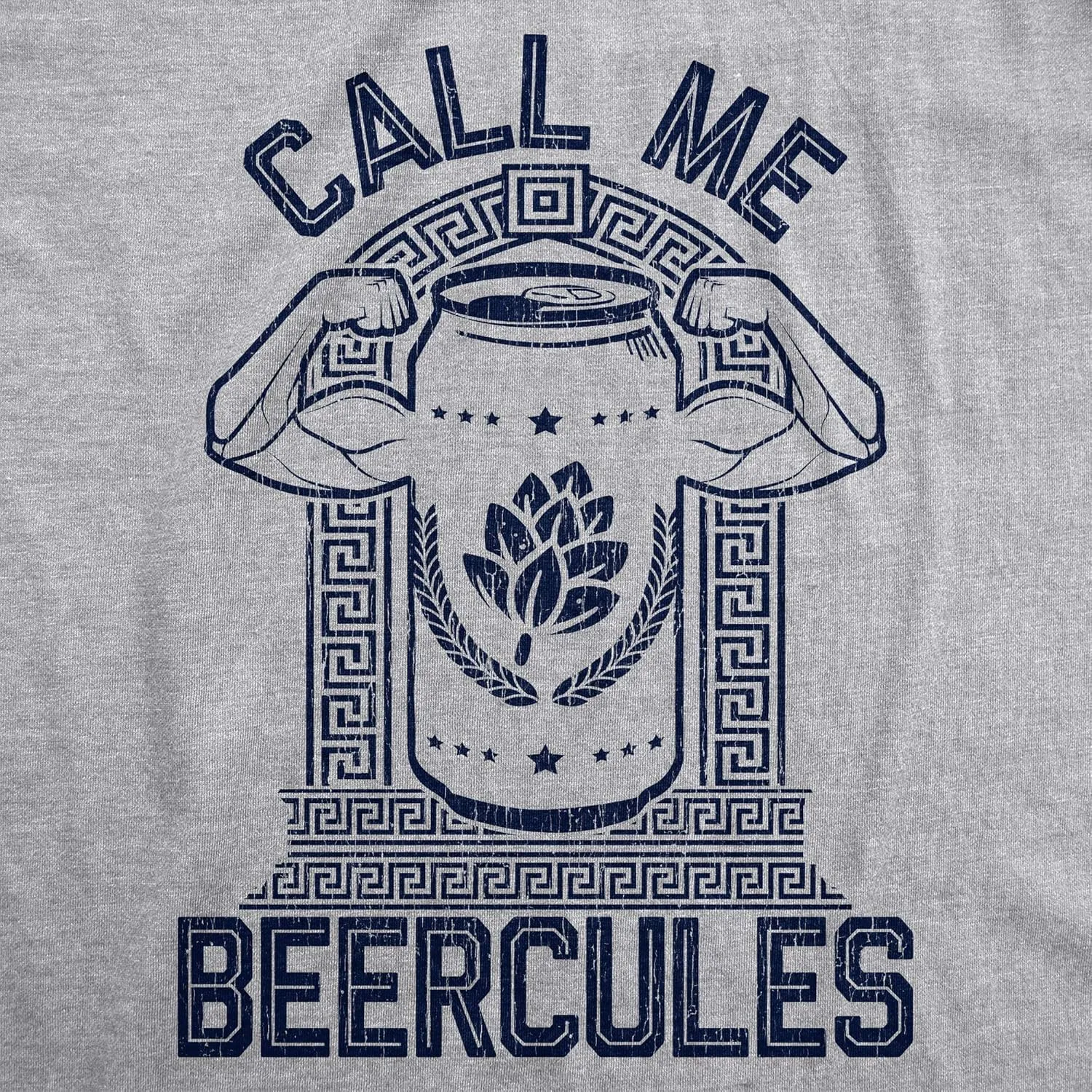 Mens Fitness Tank Call Me Beercules Tanktop Funny Drinking Workout Novelty Shirt