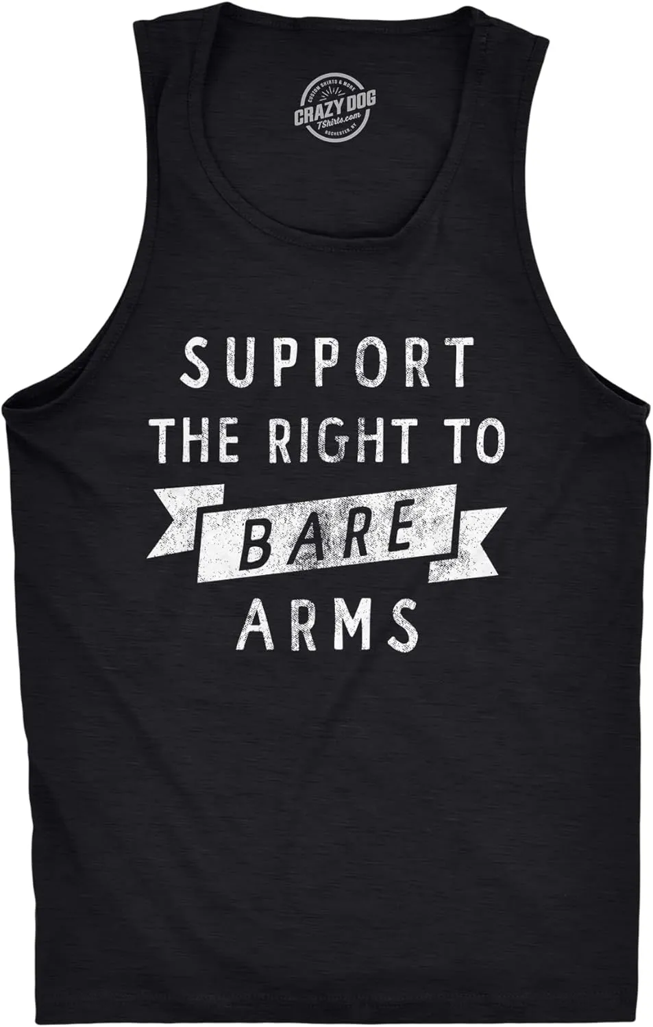 Mens Suppport The Right to Bare Arms Fitness Tank Funny Sarcastic Sleeveless Shirt Joke Novelty Tanktop for Guys
