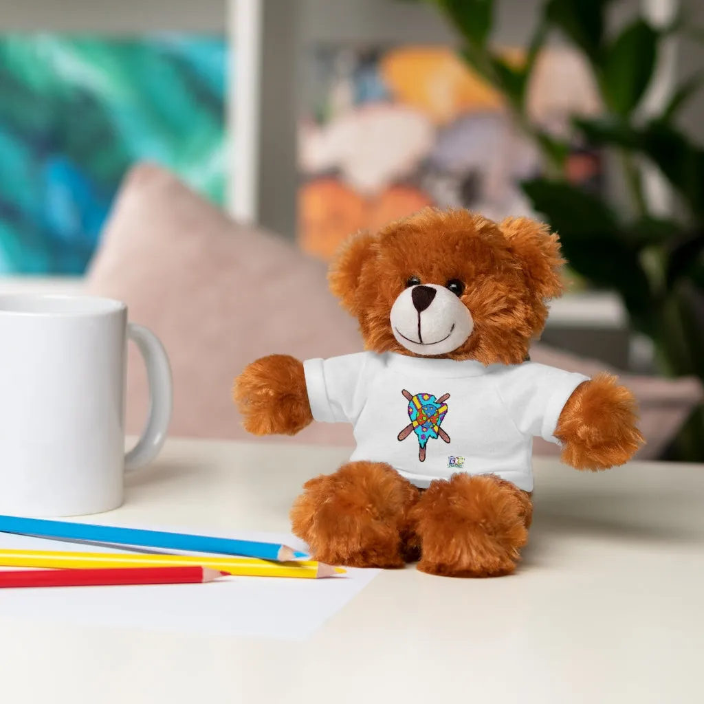 Multicolored Melted Popsicle Stuffed Animals with Tee