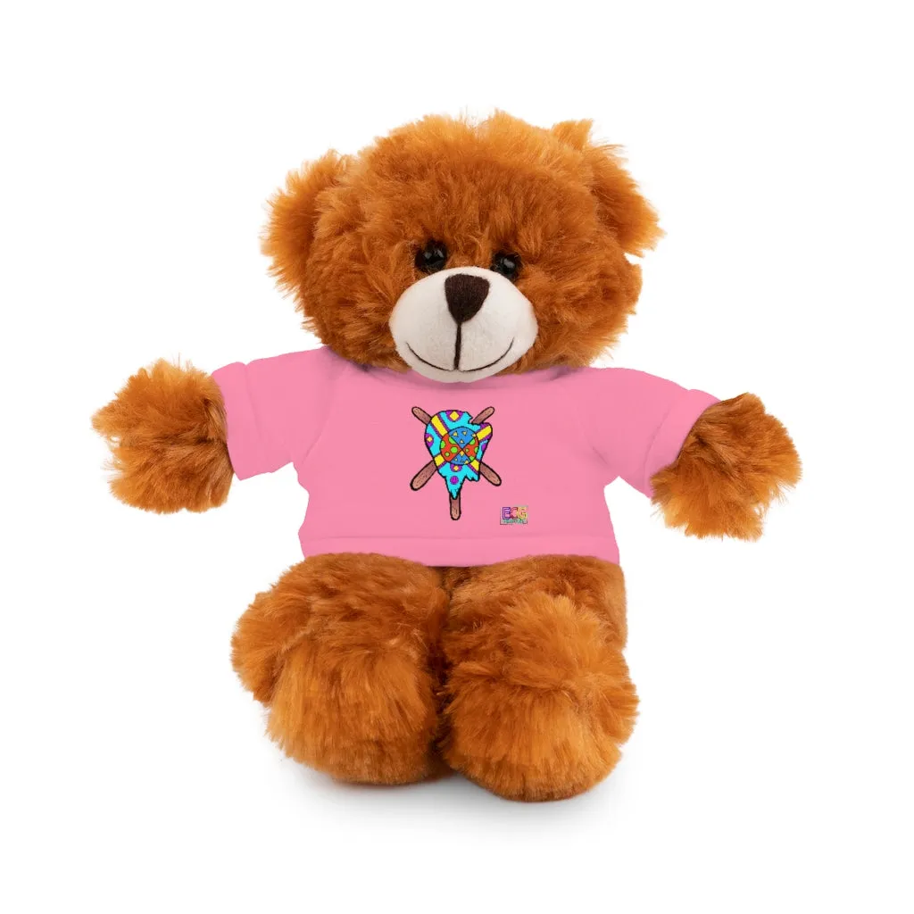 Multicolored Melted Popsicle Stuffed Animals with Tee