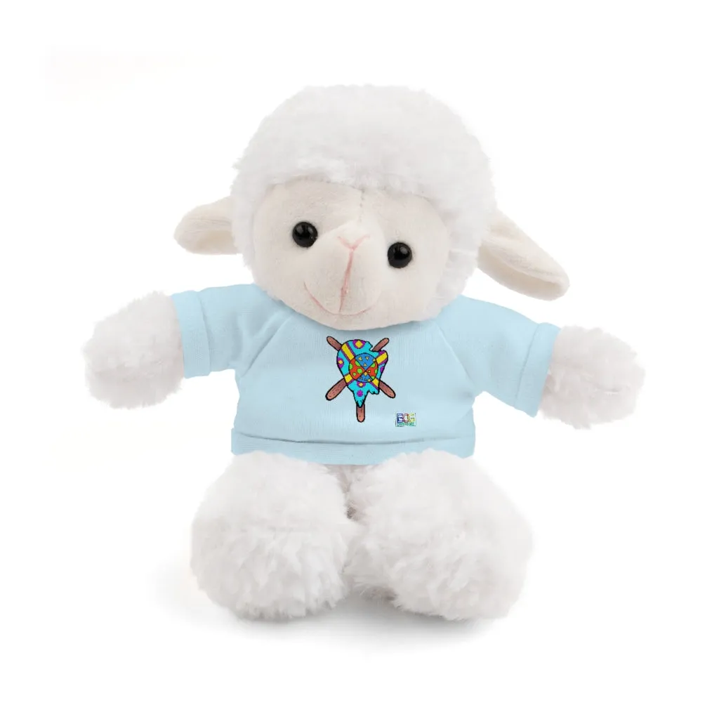 Multicolored Melted Popsicle Stuffed Animals with Tee