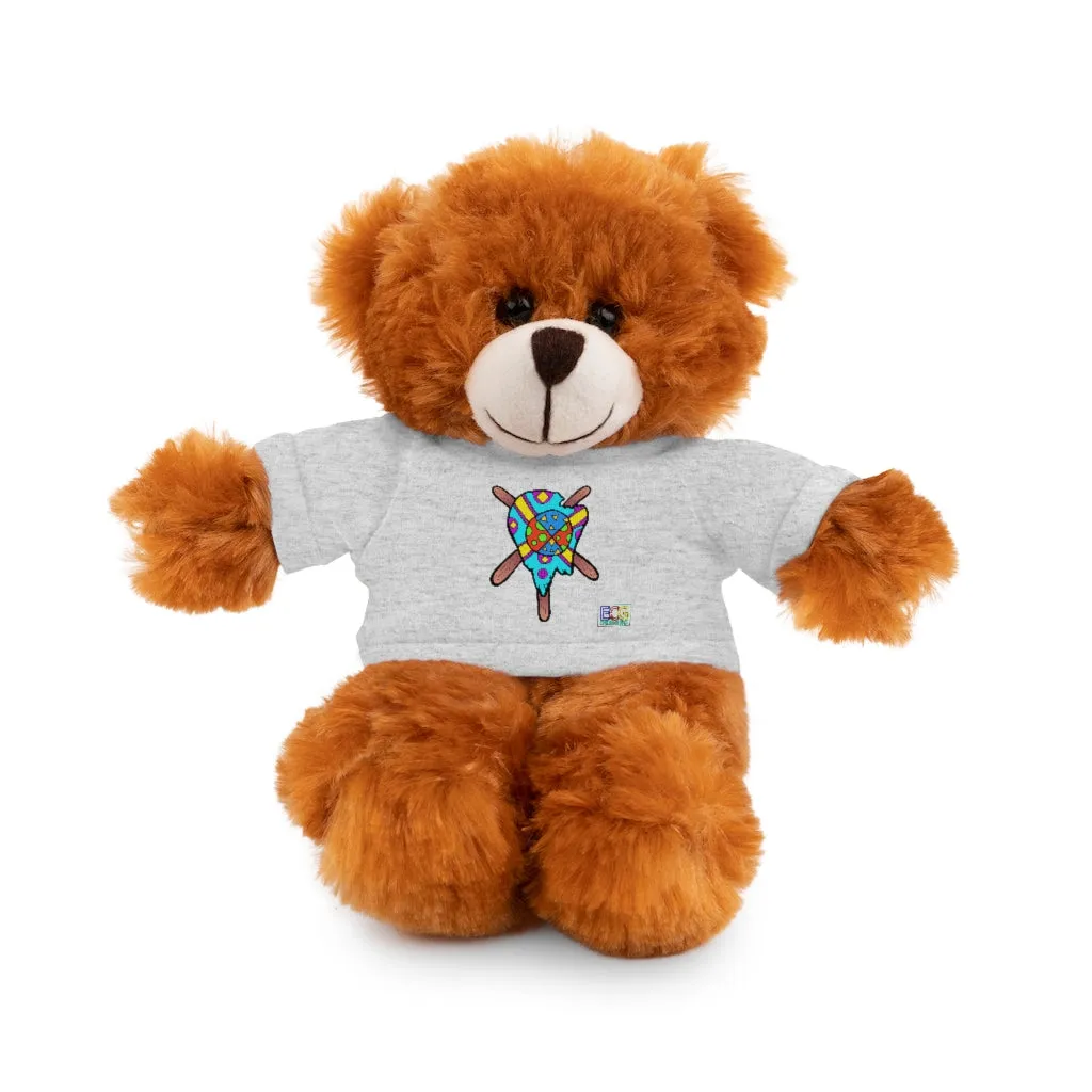 Multicolored Melted Popsicle Stuffed Animals with Tee