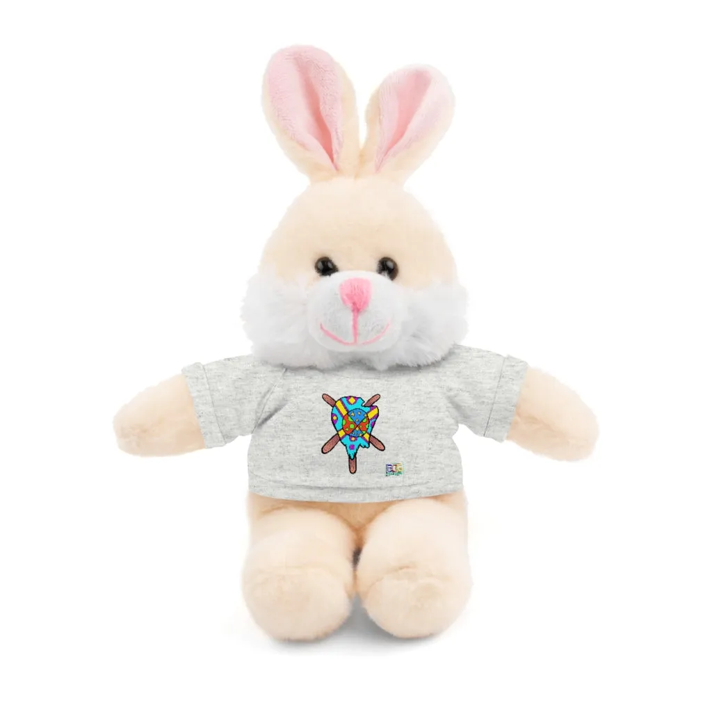 Multicolored Melted Popsicle Stuffed Animals with Tee