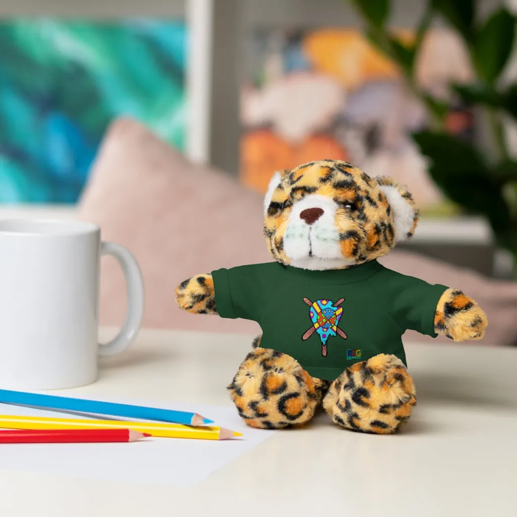 Multicolored Melted Popsicle Stuffed Animals with Tee