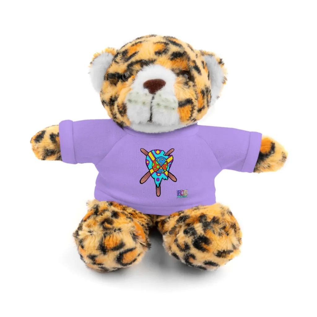 Multicolored Melted Popsicle Stuffed Animals with Tee