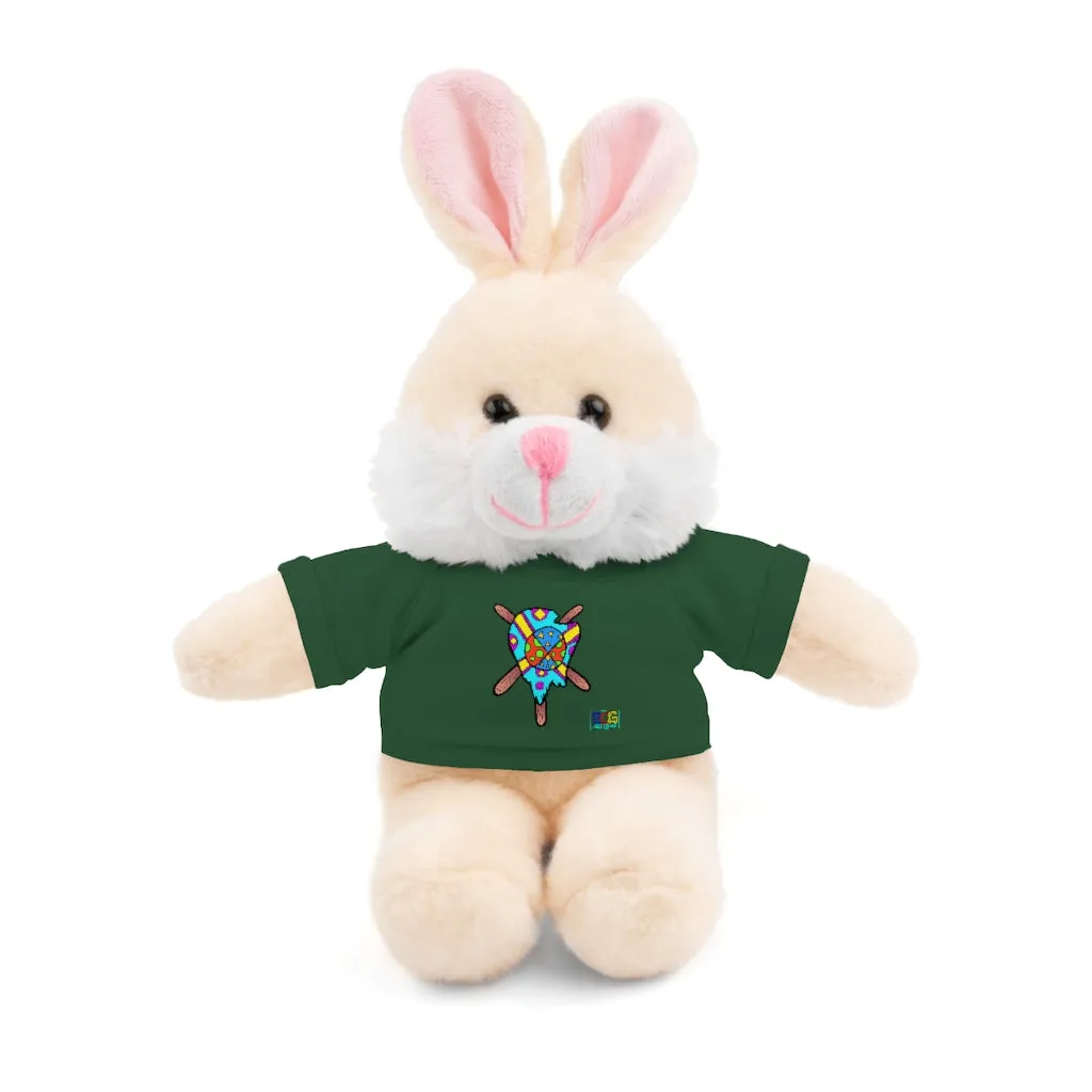 Multicolored Melted Popsicle Stuffed Animals with Tee