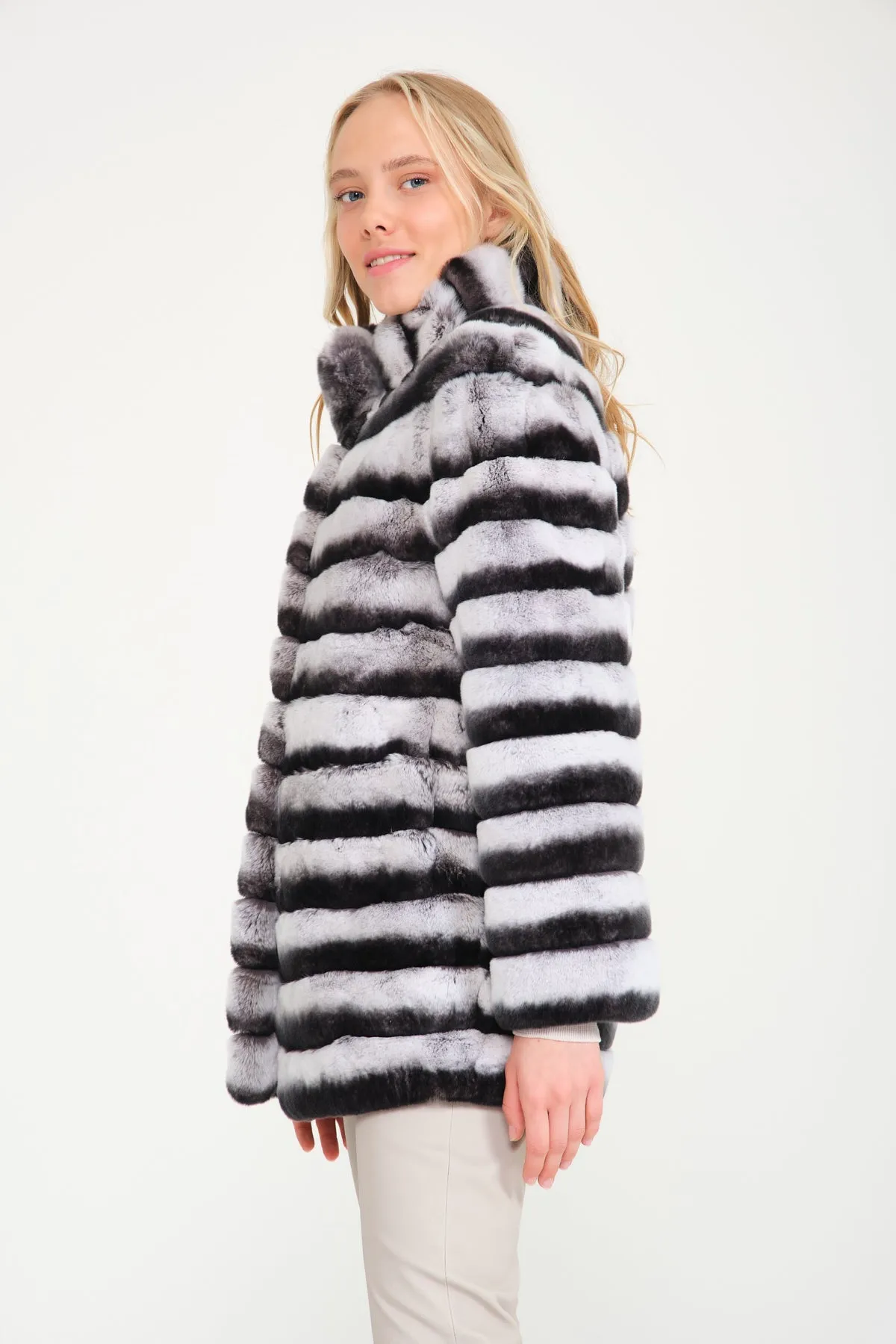 Natural Rex Fur Coat