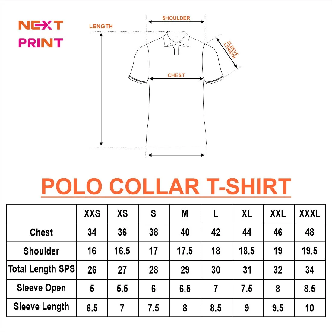 Next Print Customized Polo Neck White Jersey NPTS76