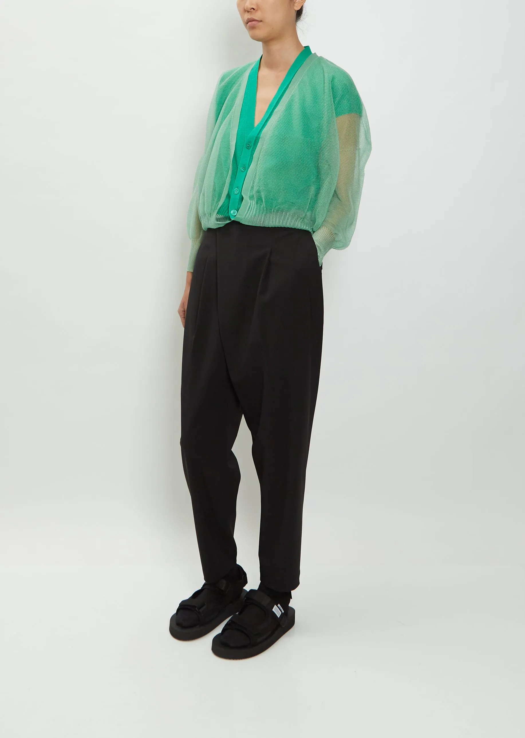 Pericarp Nylon Cardigan
