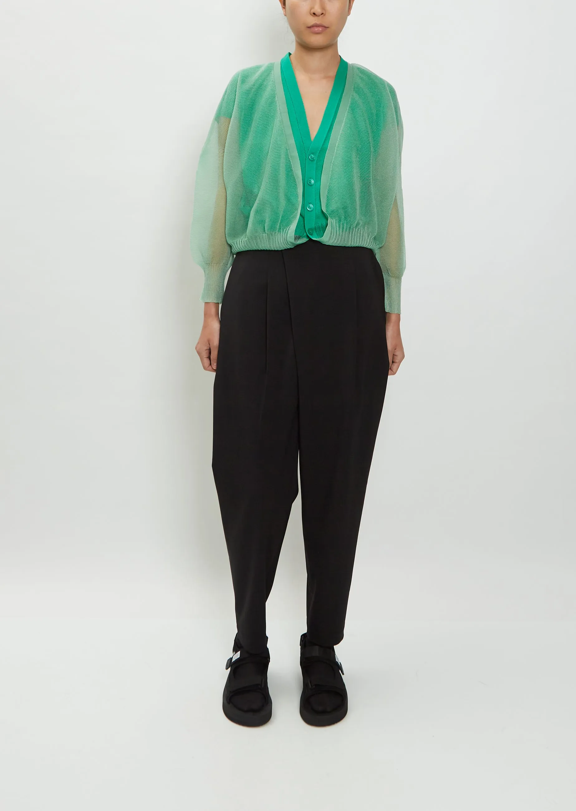 Pericarp Nylon Cardigan