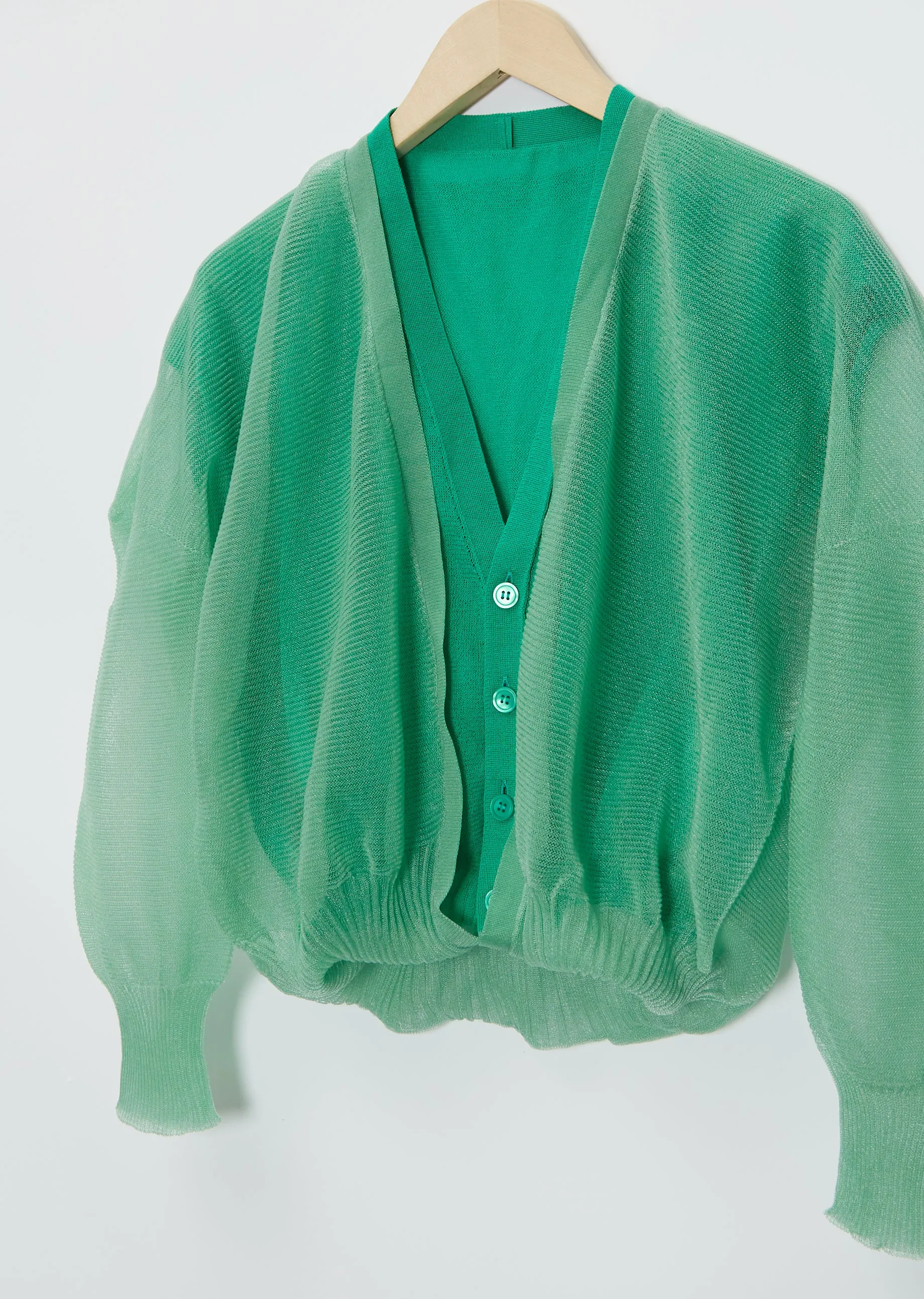 Pericarp Nylon Cardigan