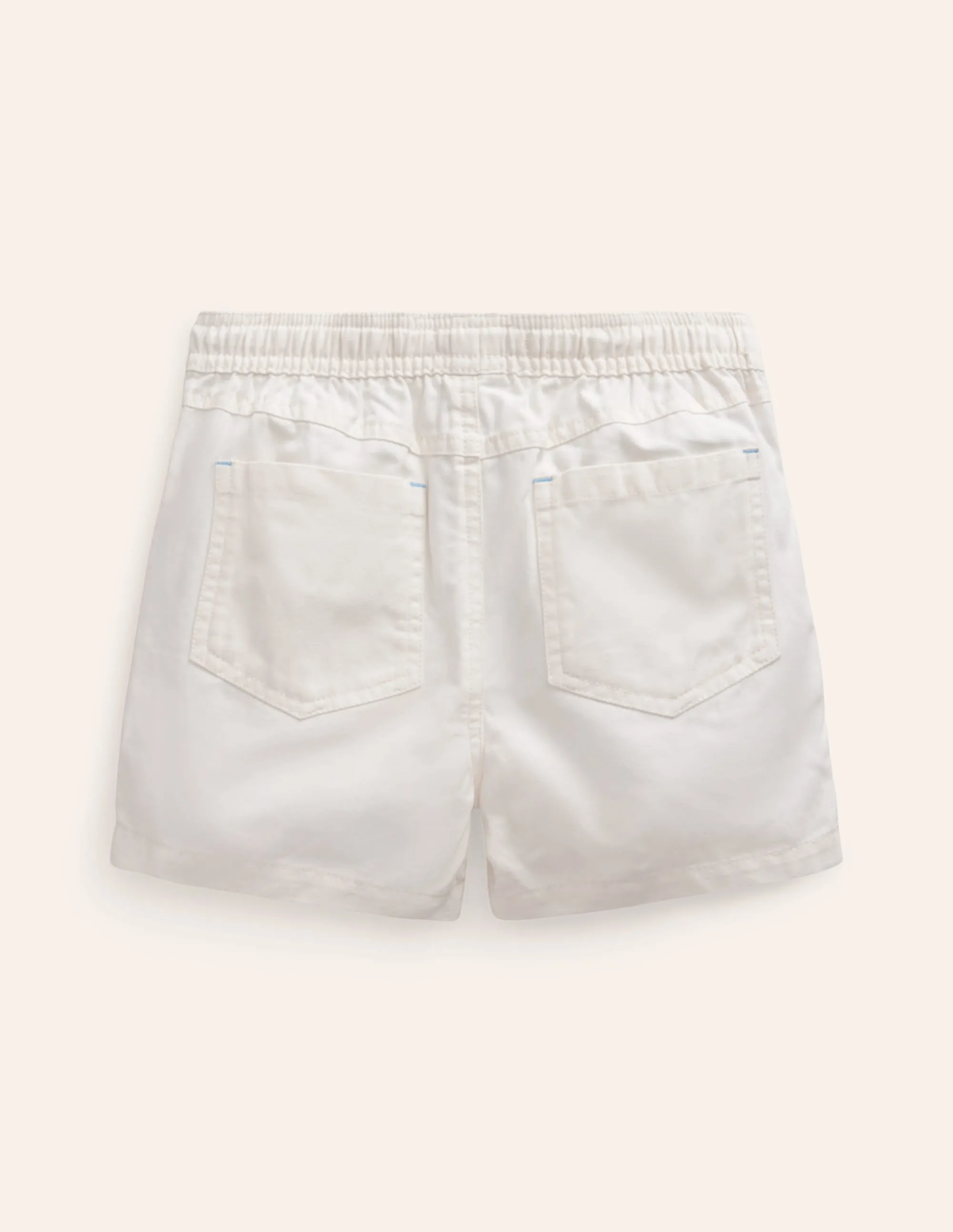 Pull-on Dock Shorts-White