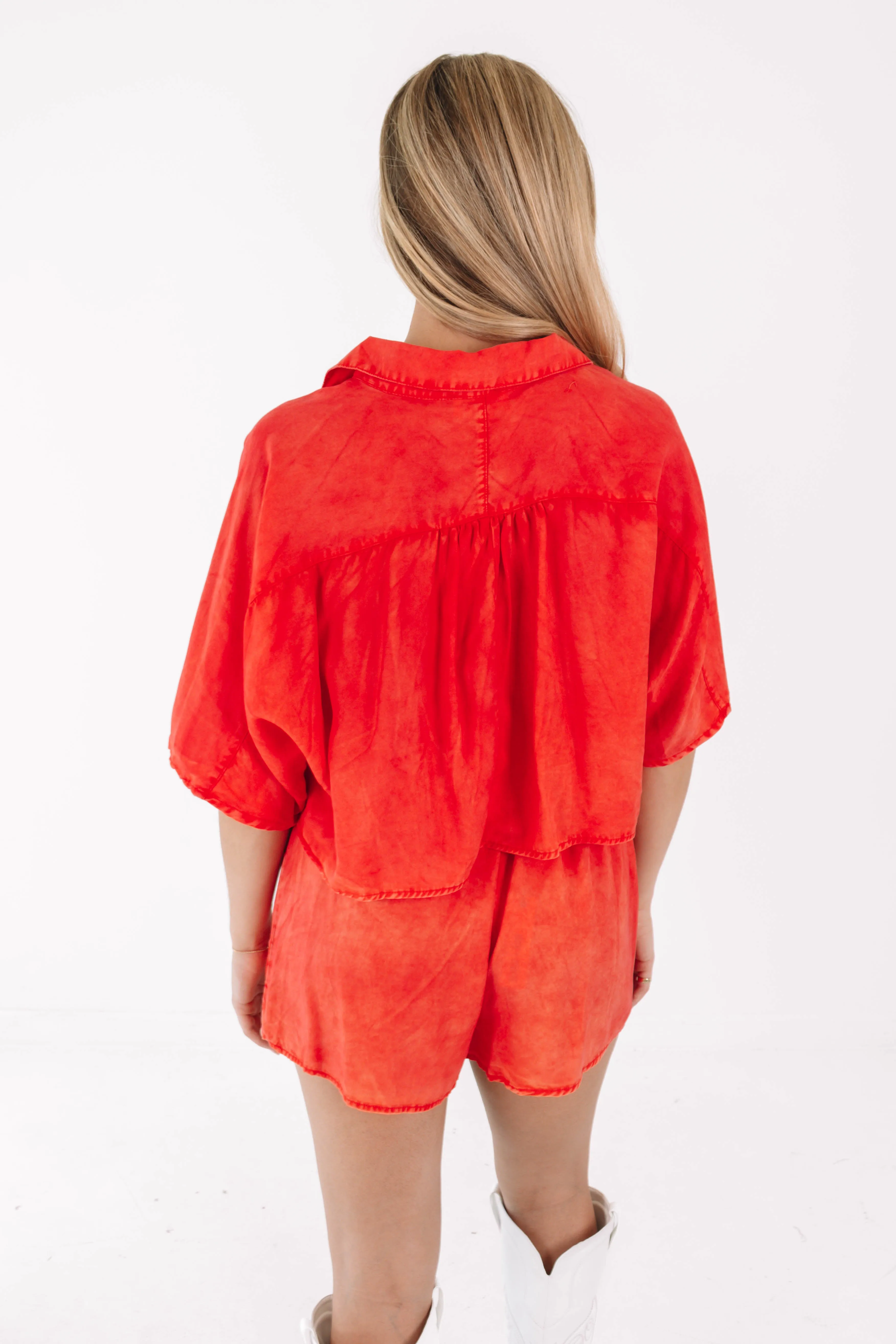 Rain Or Shine Top - Red