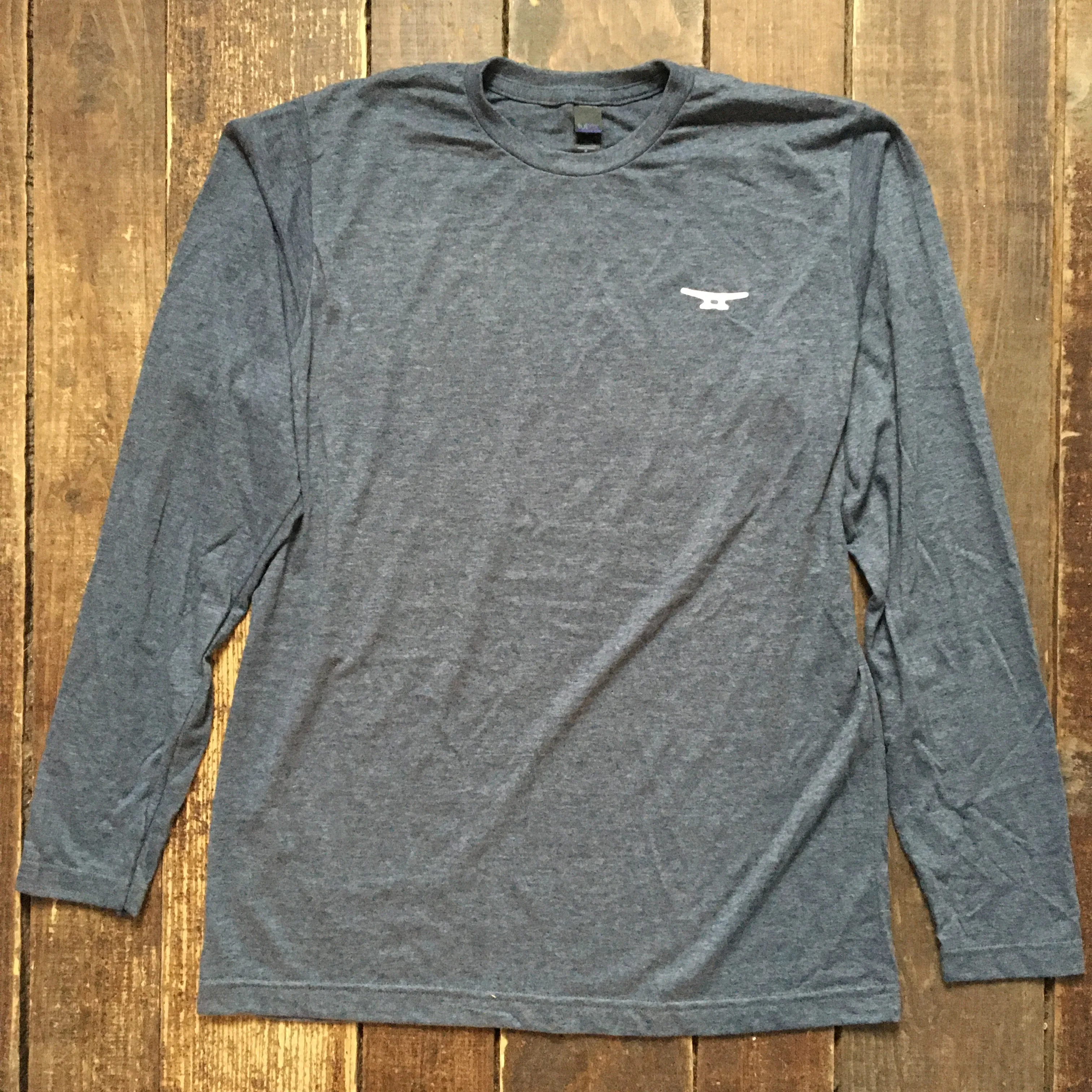 Long-Sleeved River Chart Graphic Tee Shirt