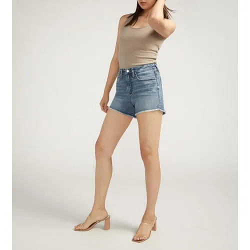 Silver Beau Denim Shorts