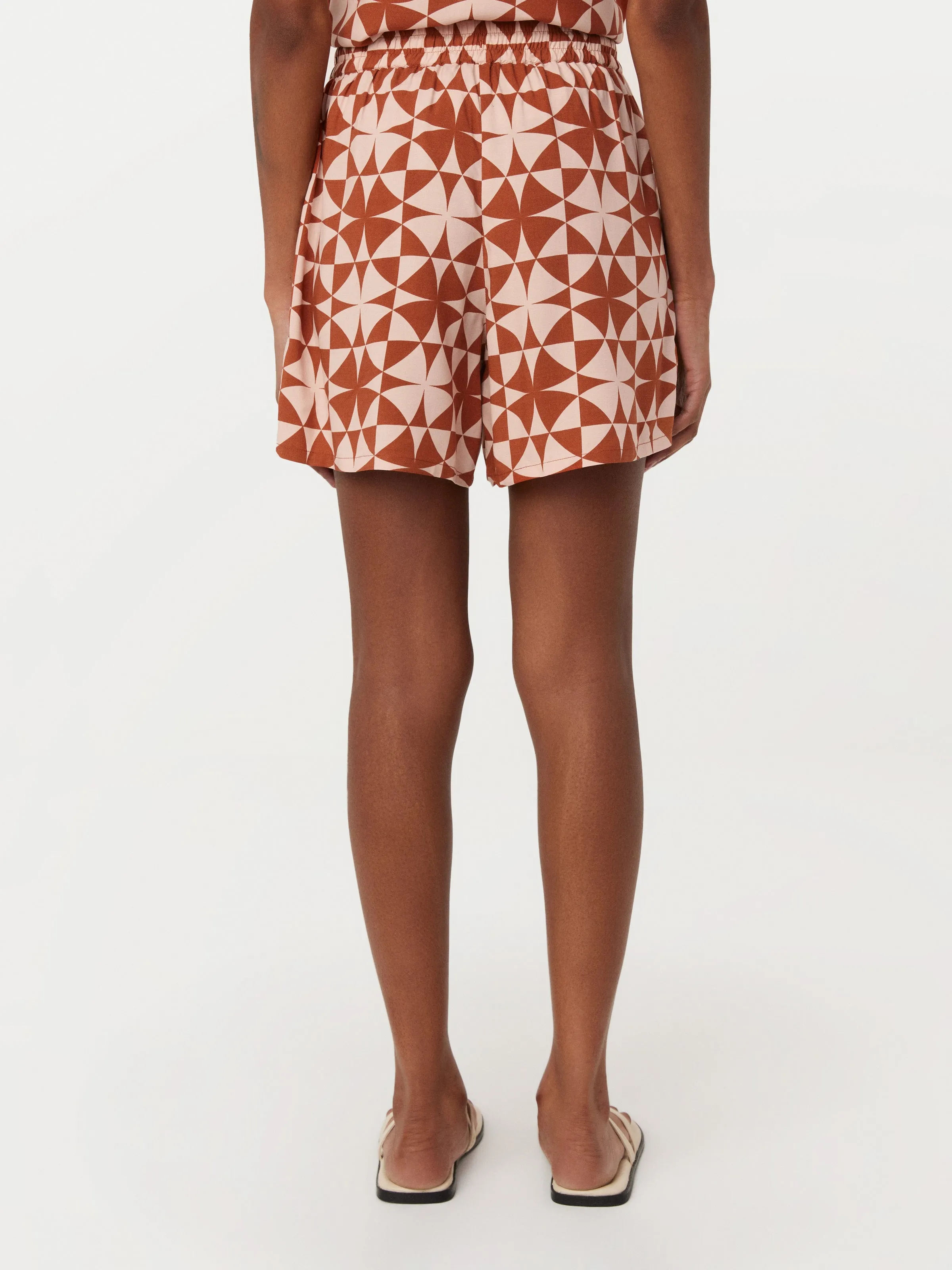 The Annie Pull On Loose Short in Red Clay